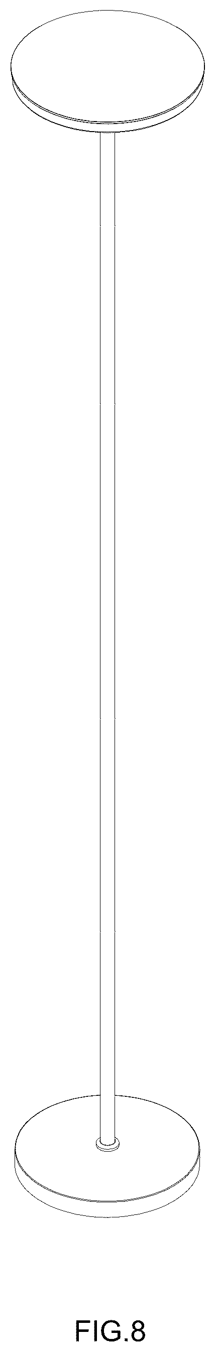 Patent USD1078143 Figure 8 – Floor lamp