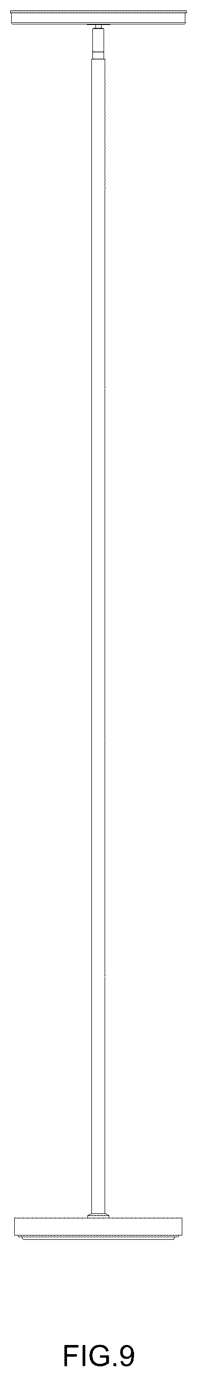 Patent USD1078143 Figure 9 – Floor lamp