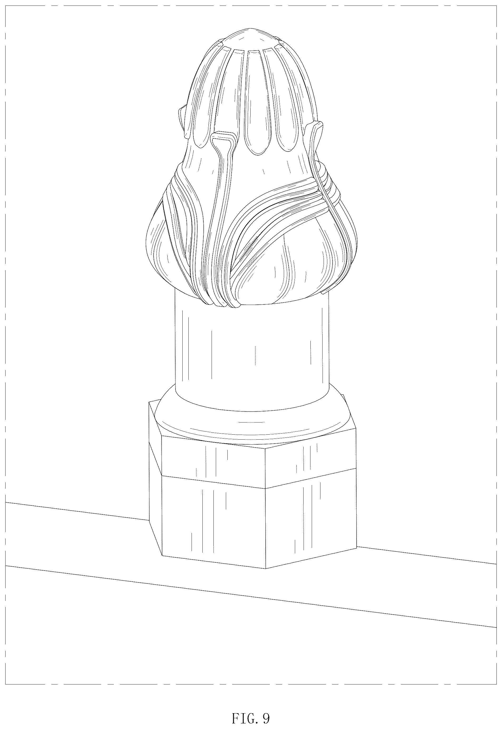 Patent USD1078147 Figure 9 – Lampholder
