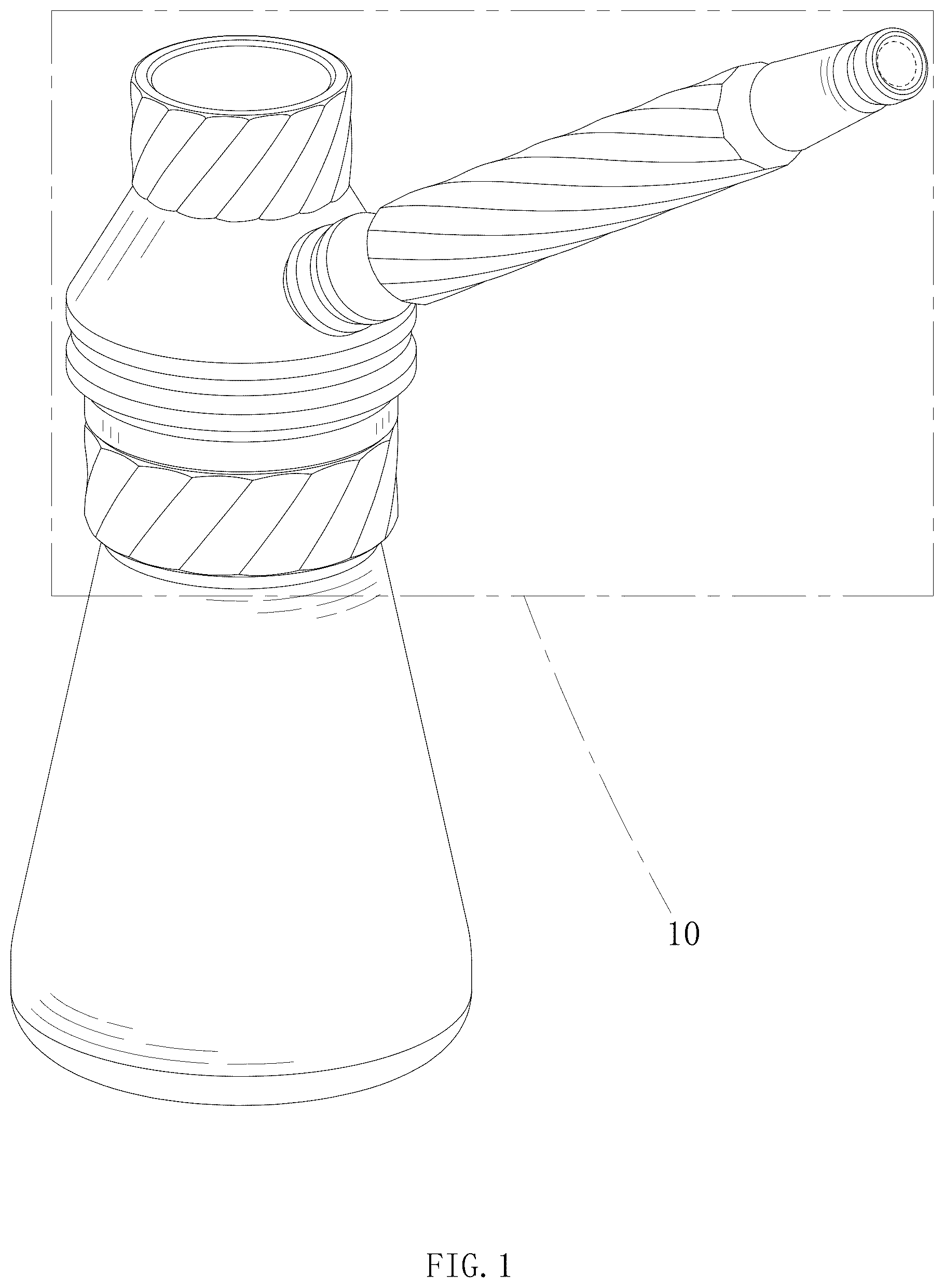 Patent USD1078154 Figure 1 – Portable hookah
