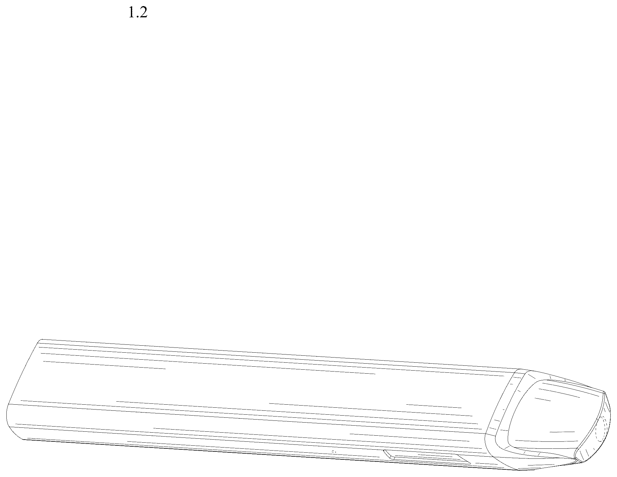 Patent USD1078155 Figure 2 – Aerosol generating device