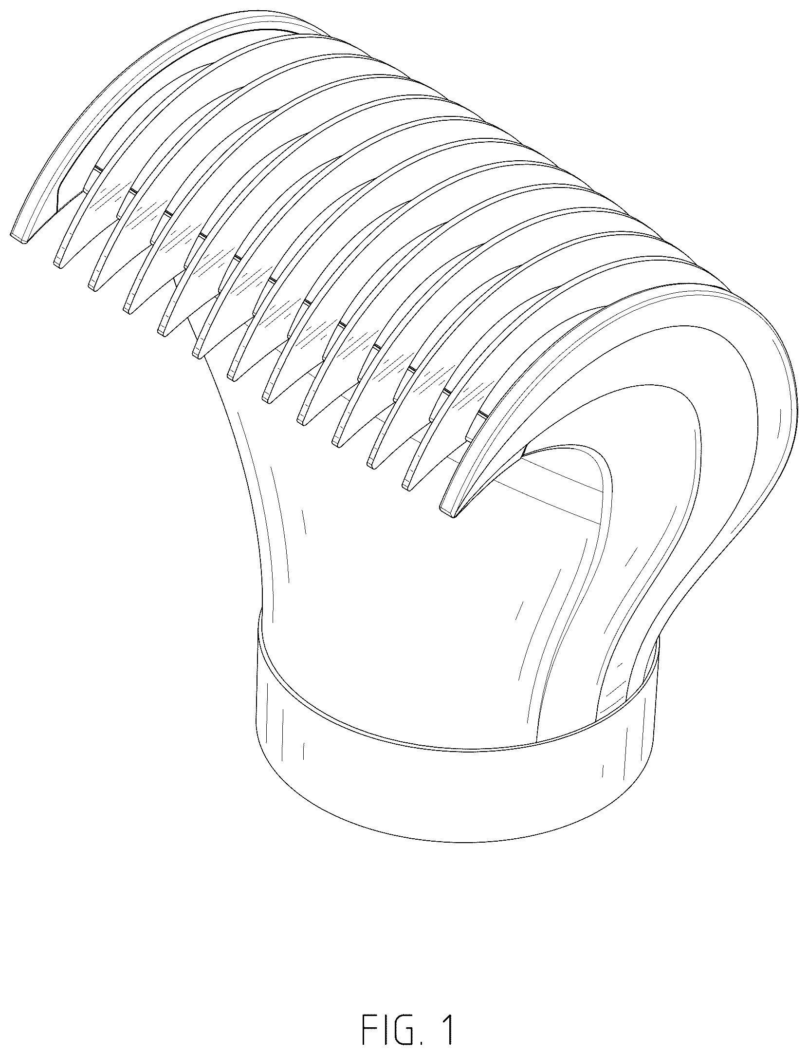 Patent USD1078159 Figure 1 – Hair dryer nozzle