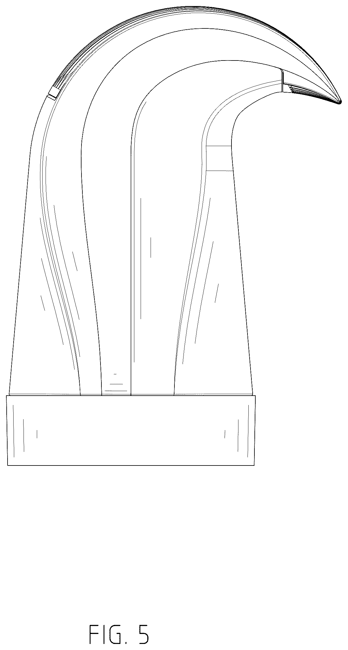 Patent USD1078159 Figure 5 – Hair dryer nozzle