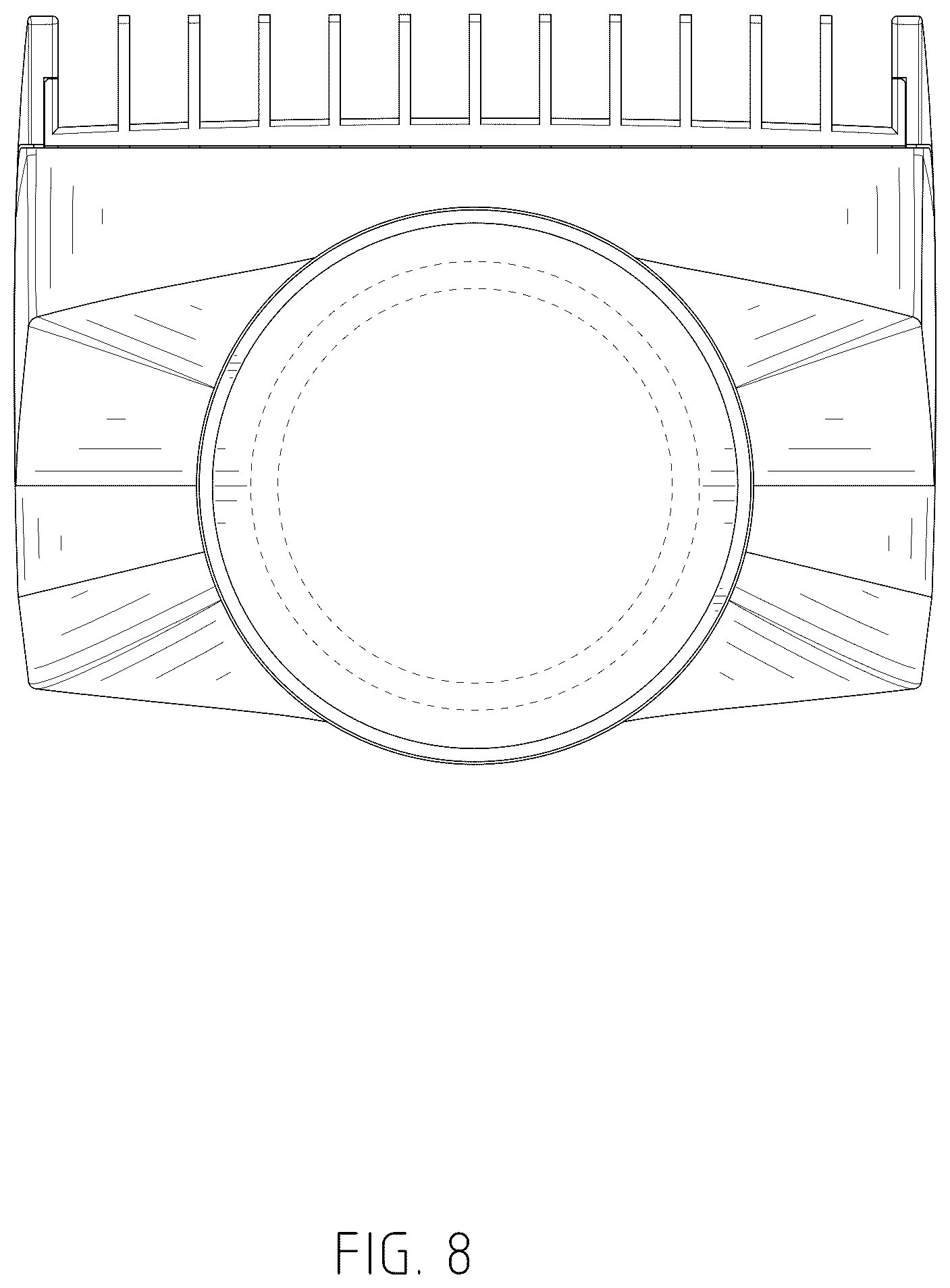 Patent USD1078159 Figure 8 – Hair dryer nozzle