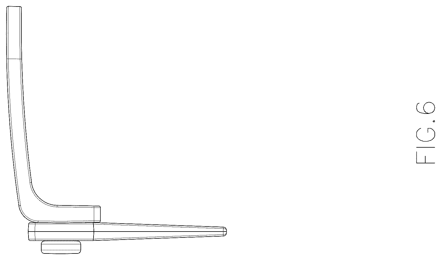 Patent USD1078160 Figure 6 – Hair straightener attachment comb