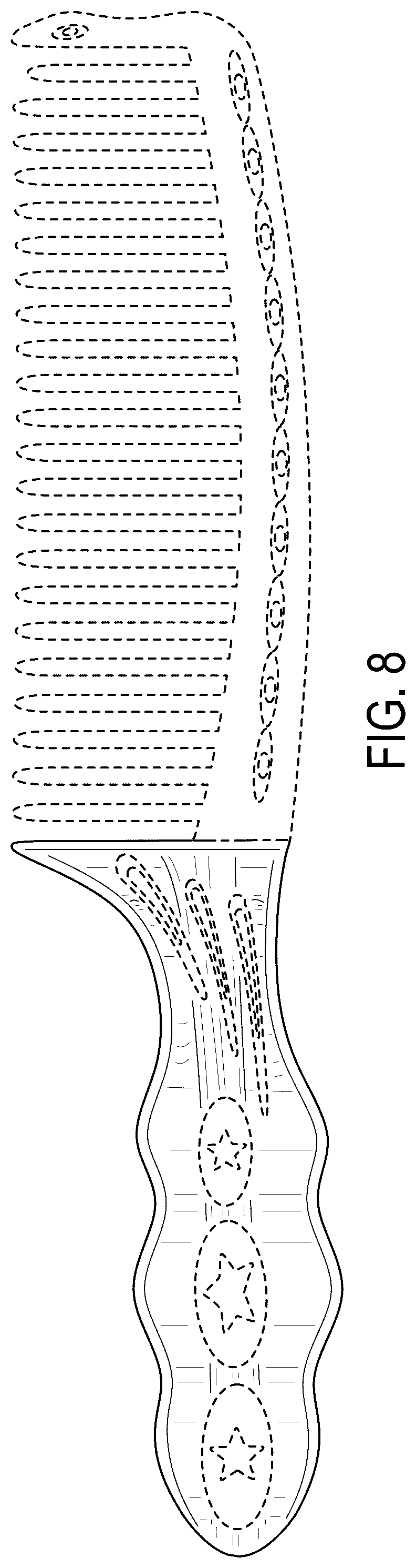 Patent USD1078161 Figure 6 – Comb