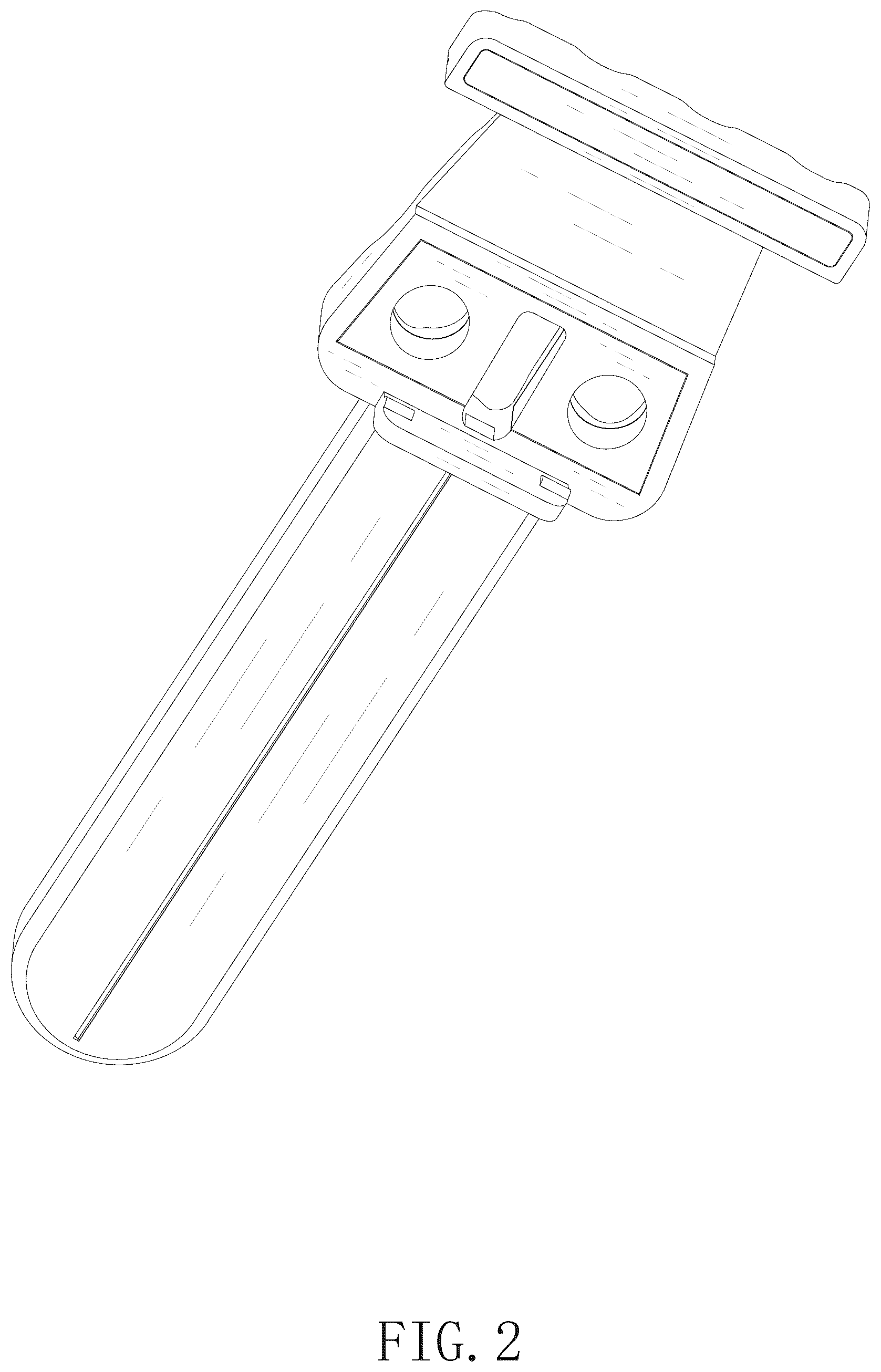 Patent USD1078165 Figure 2 – Blade setter for barber tool
