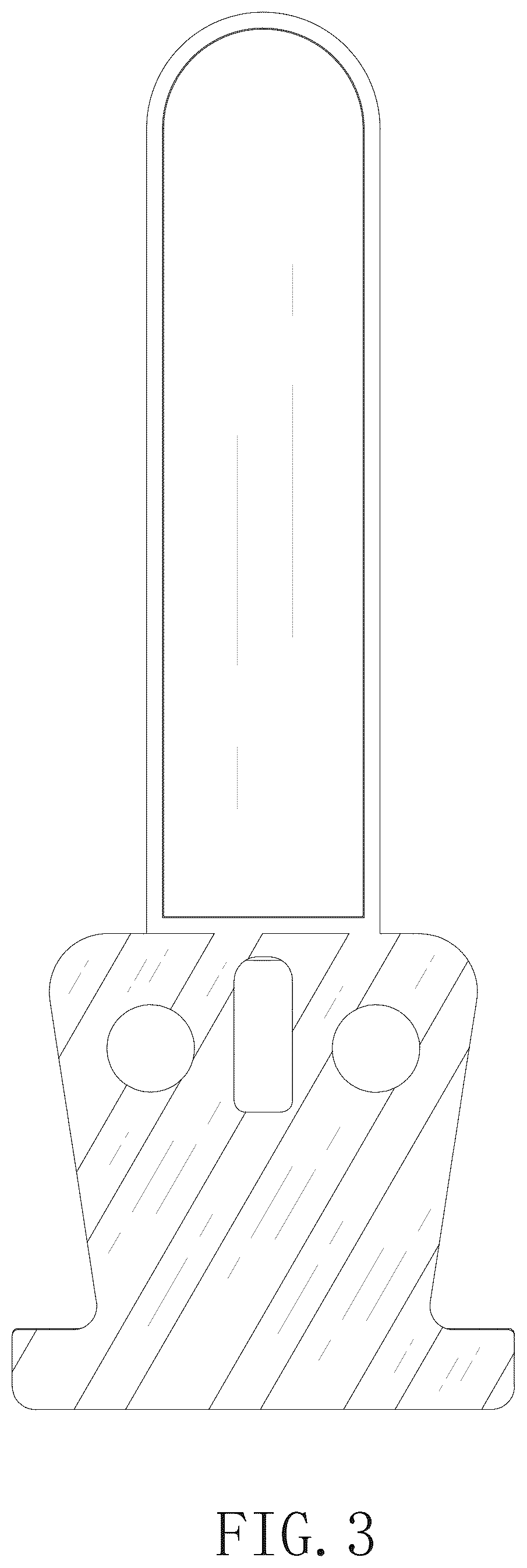 Patent USD1078165 Figure 3 – Blade setter for barber tool