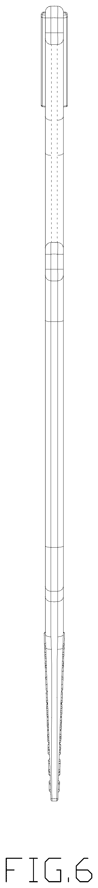 Patent USD1078168 Figure 6 – Floss pick