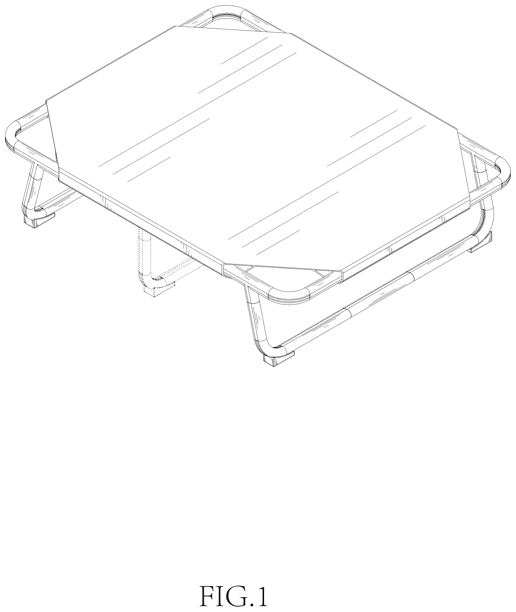 Patent USD1078169 Figure 1 – Pet bed