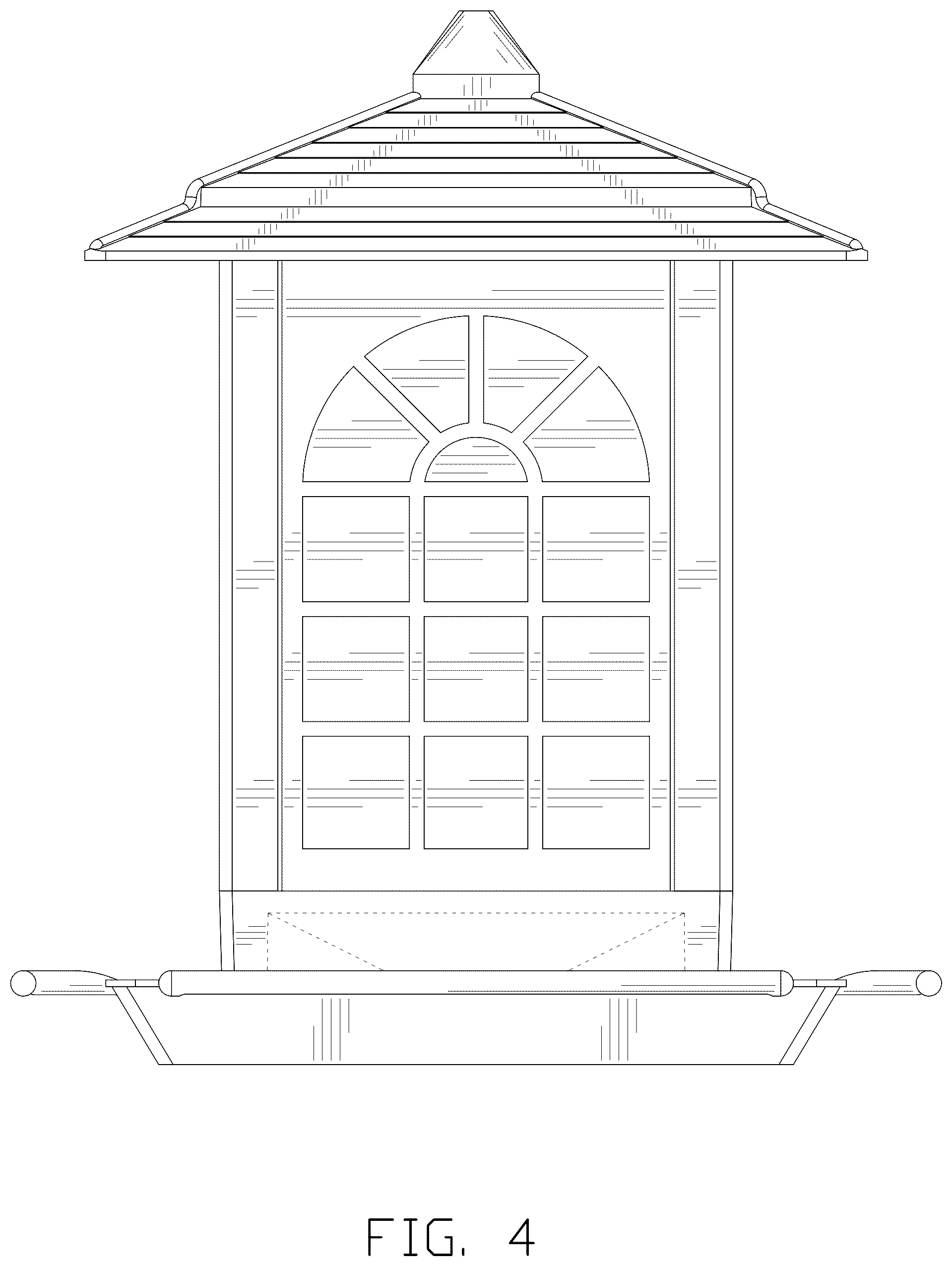Patent USD1078174 Figure 4 – Bird feeder