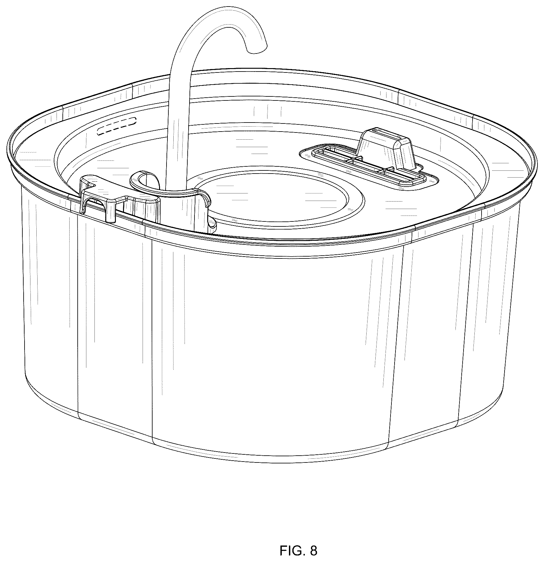 Patent USD1078177 Figure 8 – Water drinking device for pets