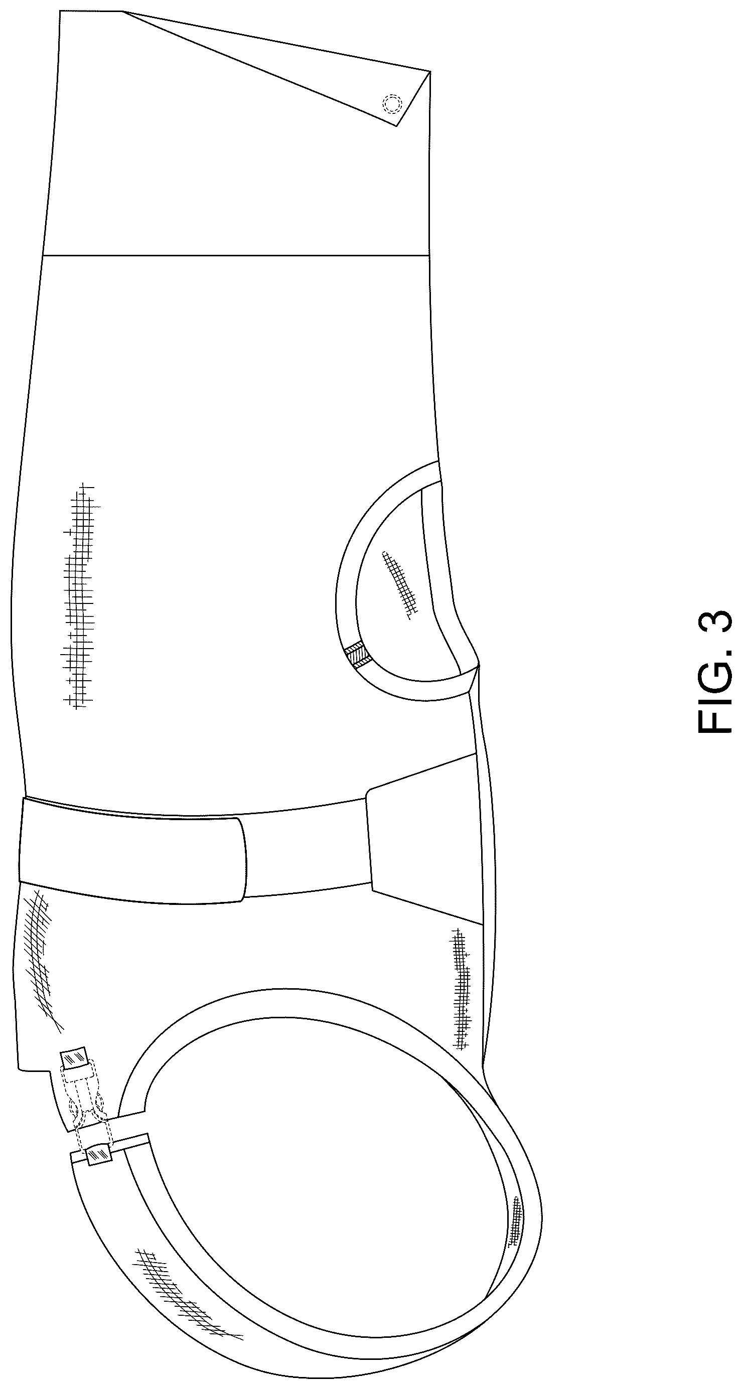 Patent USD1078180 Figure 3 – Medical clothing for pet