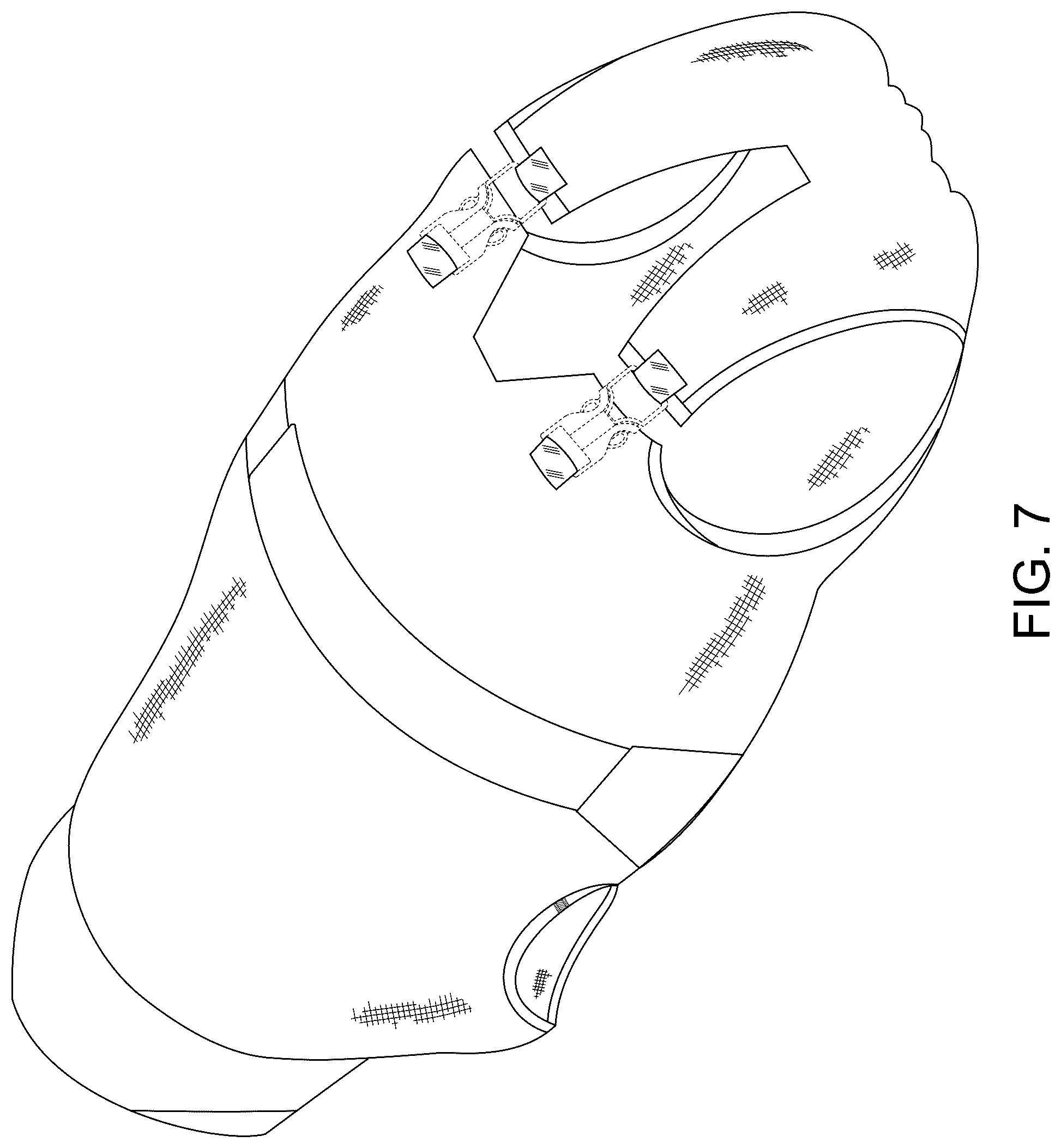 Patent USD1078180 Figure 7 – Medical clothing for pet