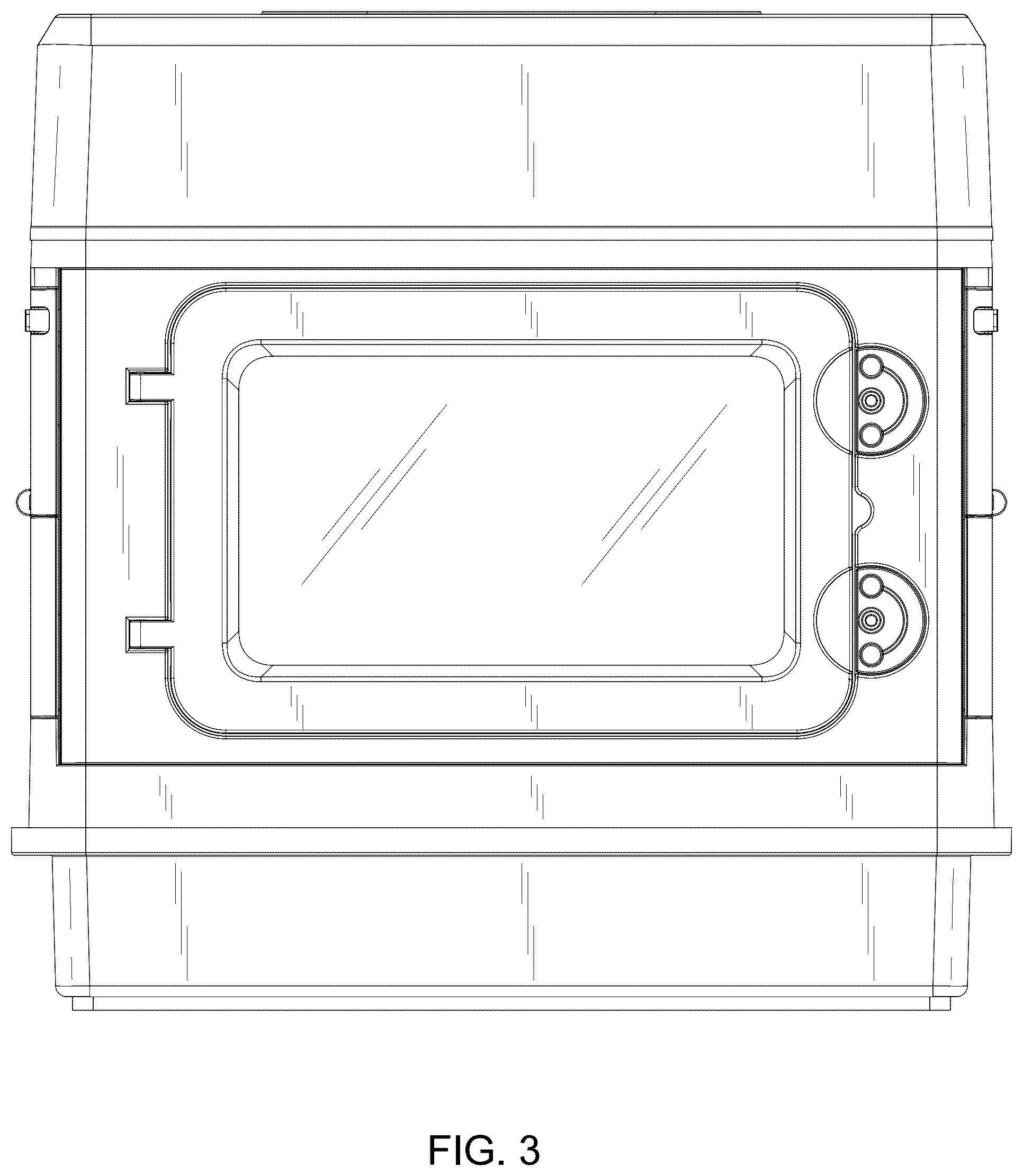 Patent USD1078184 Figure 3 – Pet washer and dryer