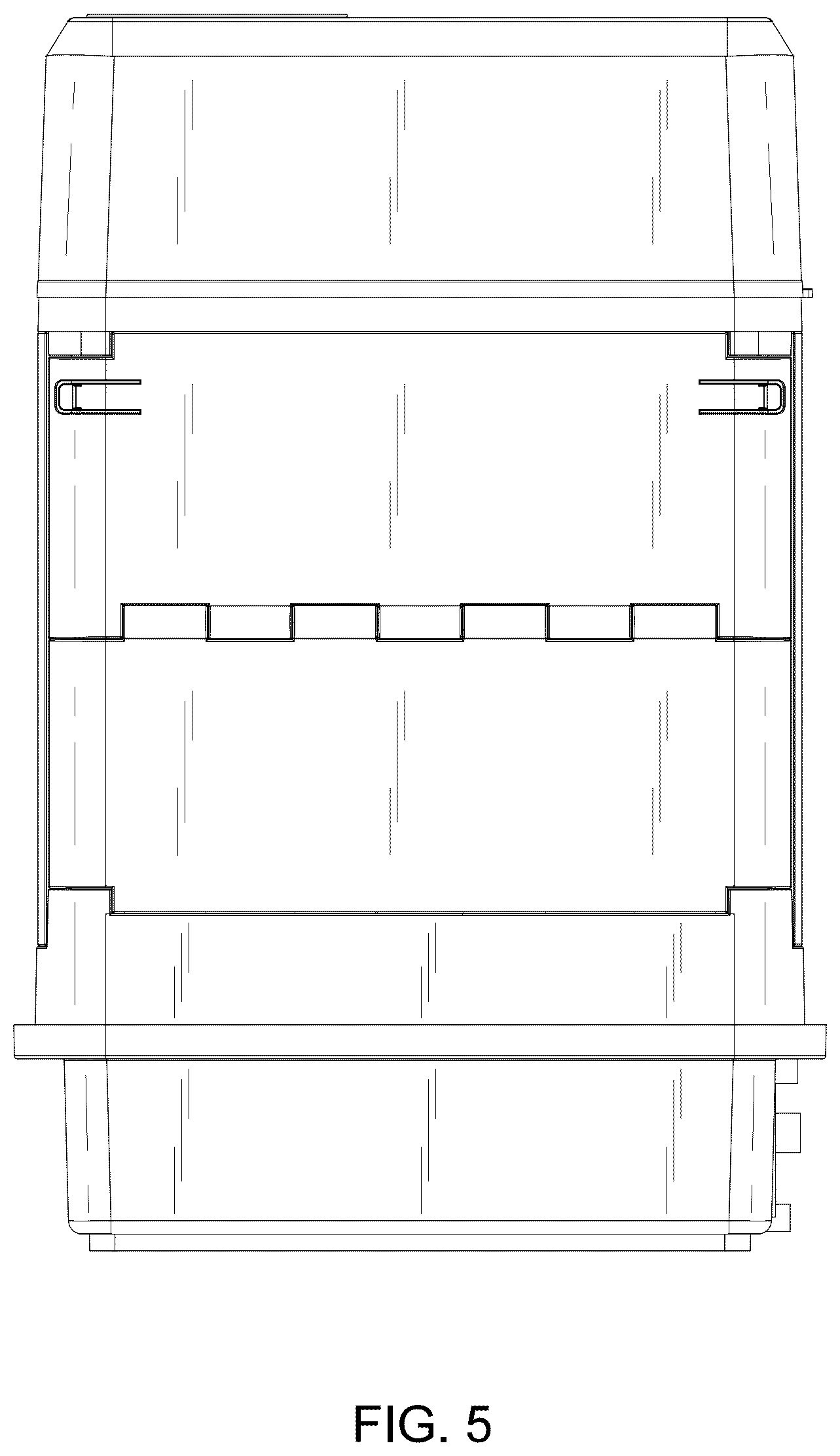 Patent USD1078184 Figure 5 – Pet washer and dryer