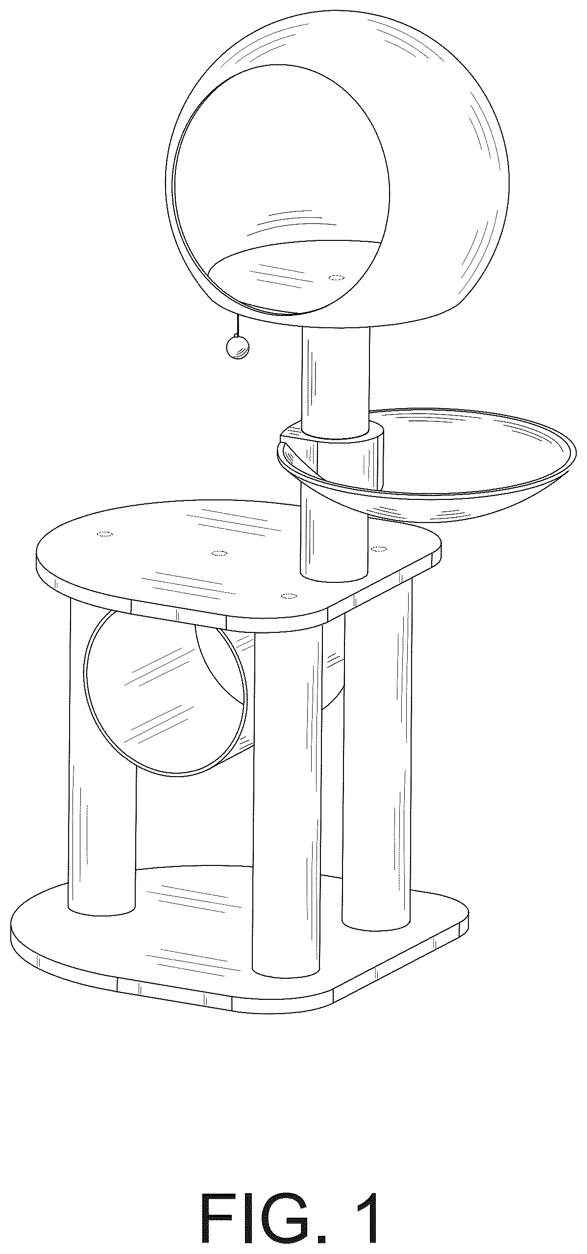 Patent USD1078188 Figure 1 – Cat tree