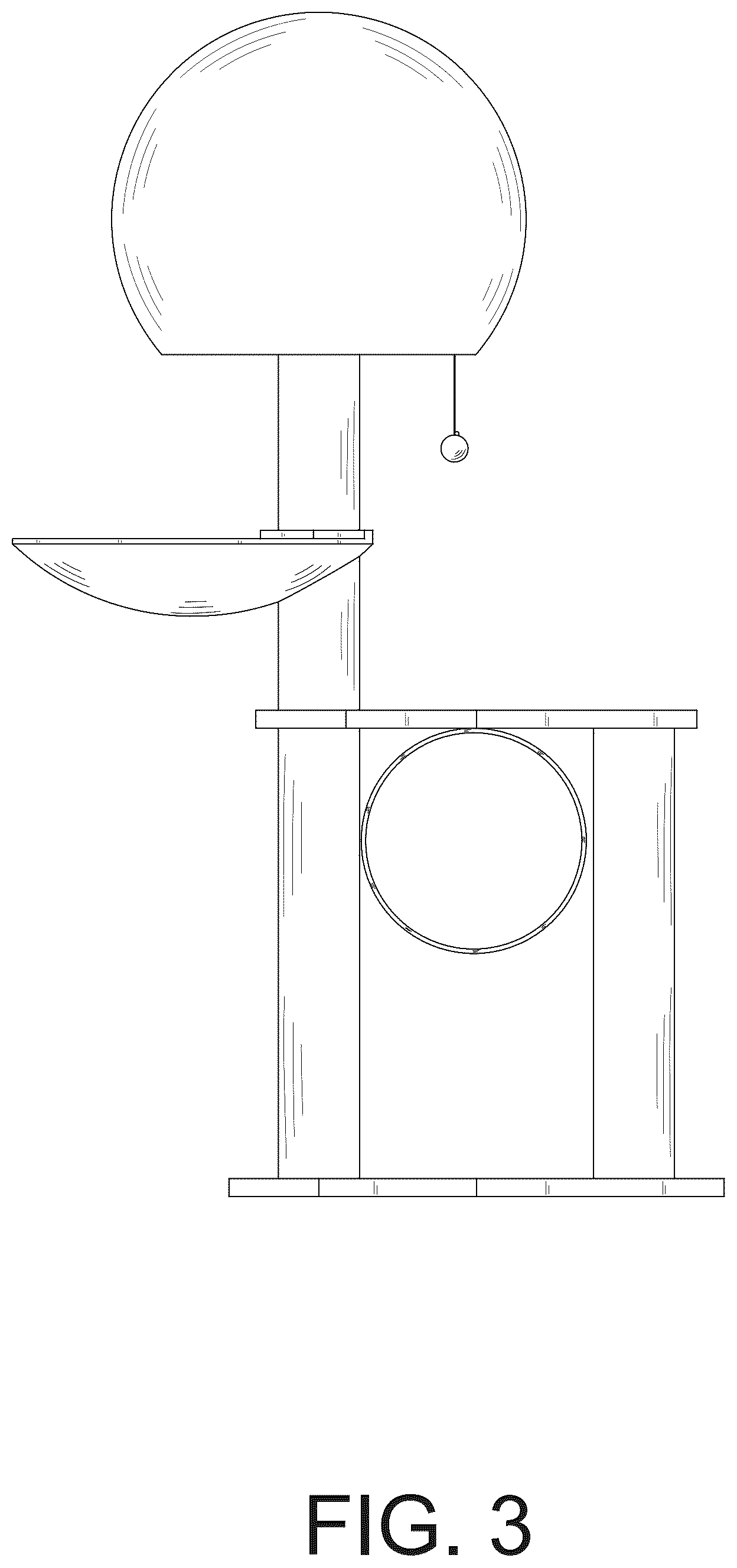 Patent USD1078188 Figure 3 – Cat tree