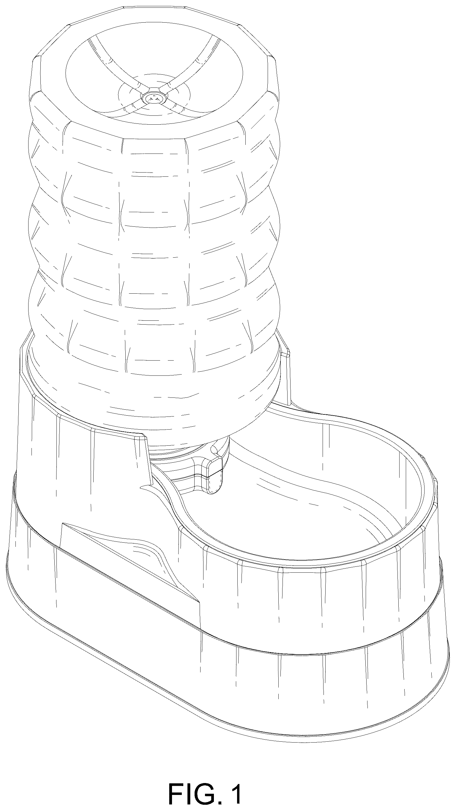 Patent USD1078194 — Pet water bowl — Figure 1