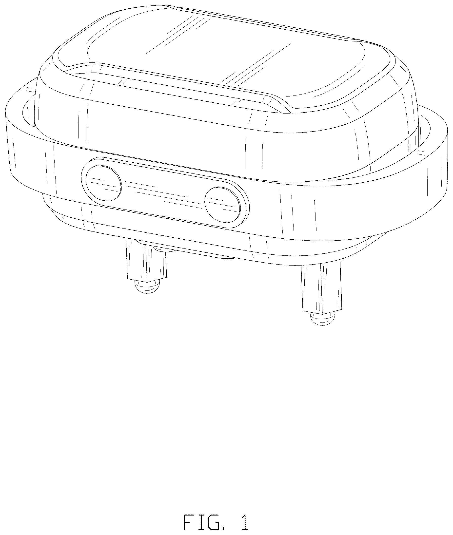 Patent USD1078195 Figure 1 – Anti-bark collar device