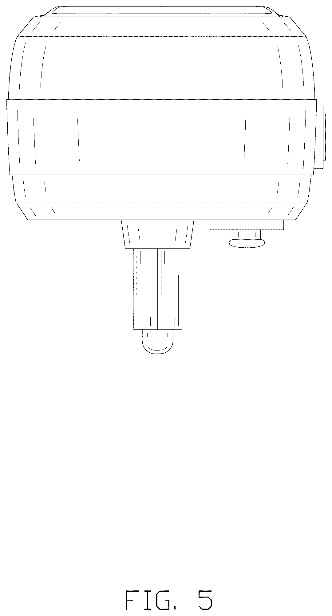 Patent USD1078195 Figure 5 – Anti-bark collar device
