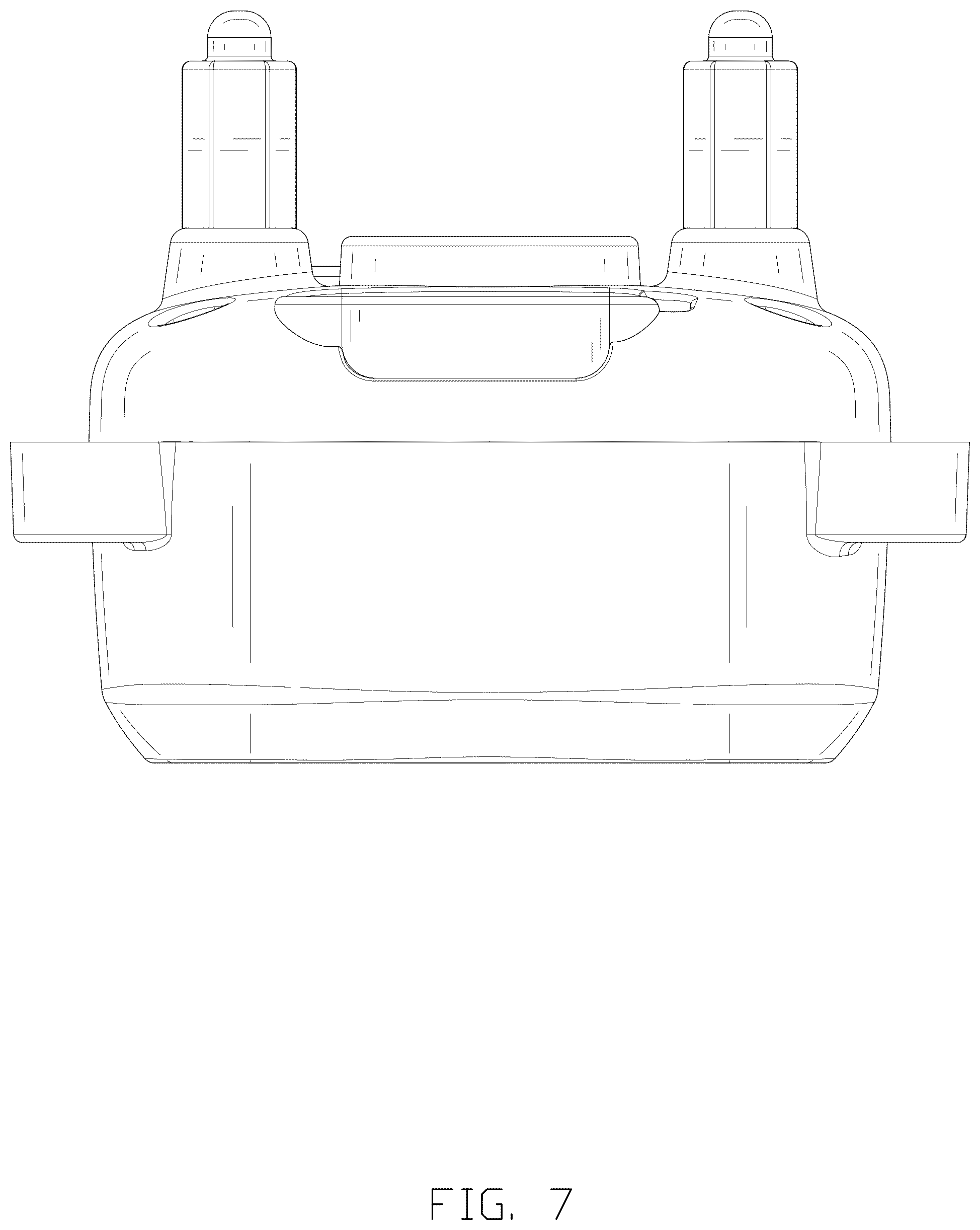Patent USD1078196 Figure 7 – Anti-bark collar device