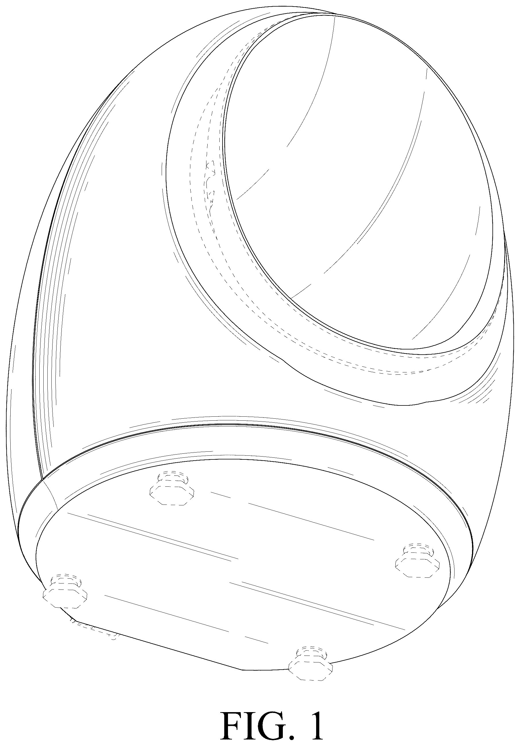 Patent USD1078198 Figure 1 – Washing machine with cloth dryer
