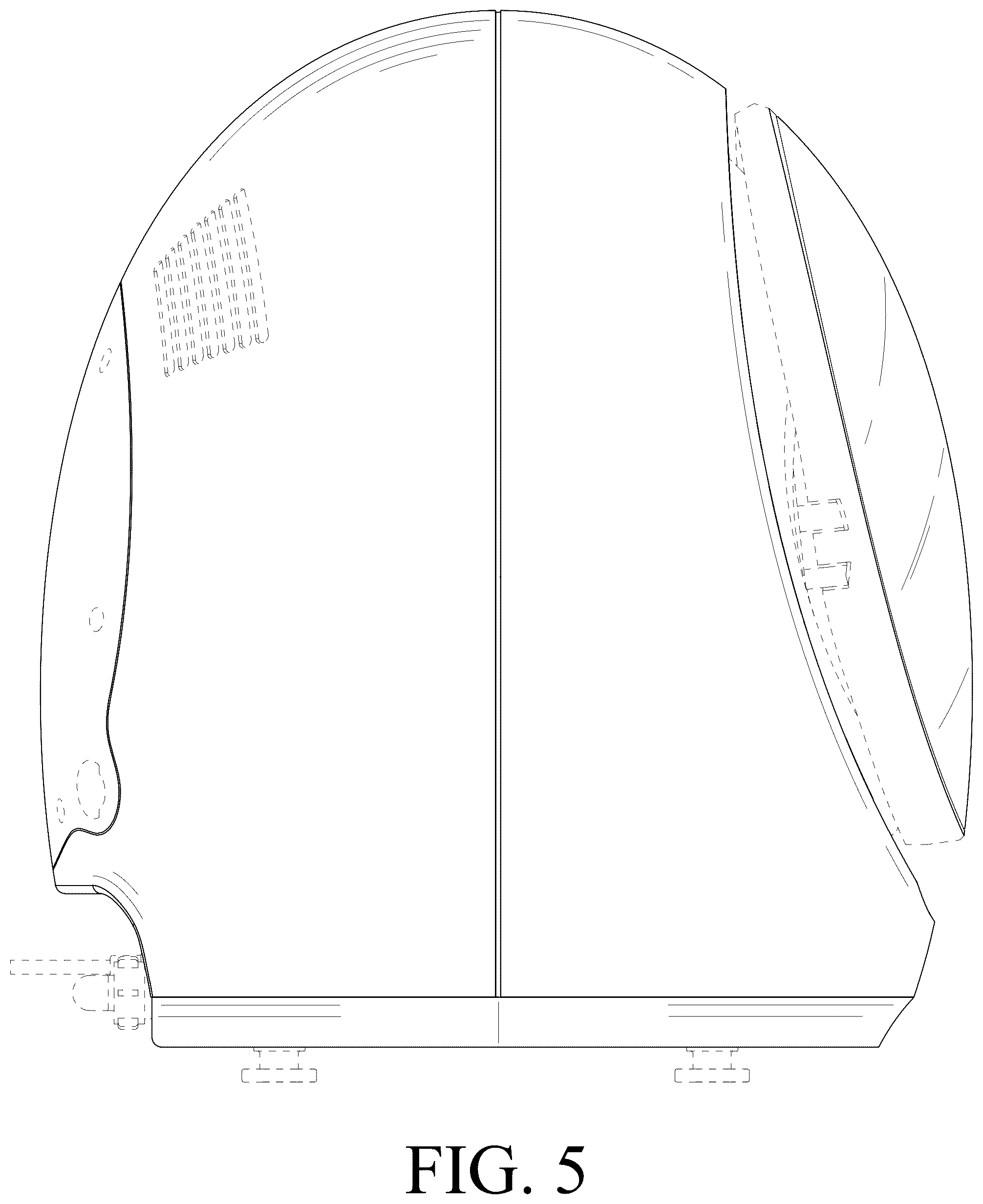 Patent USD1078198 Figure 5 – Washing machine with cloth dryer