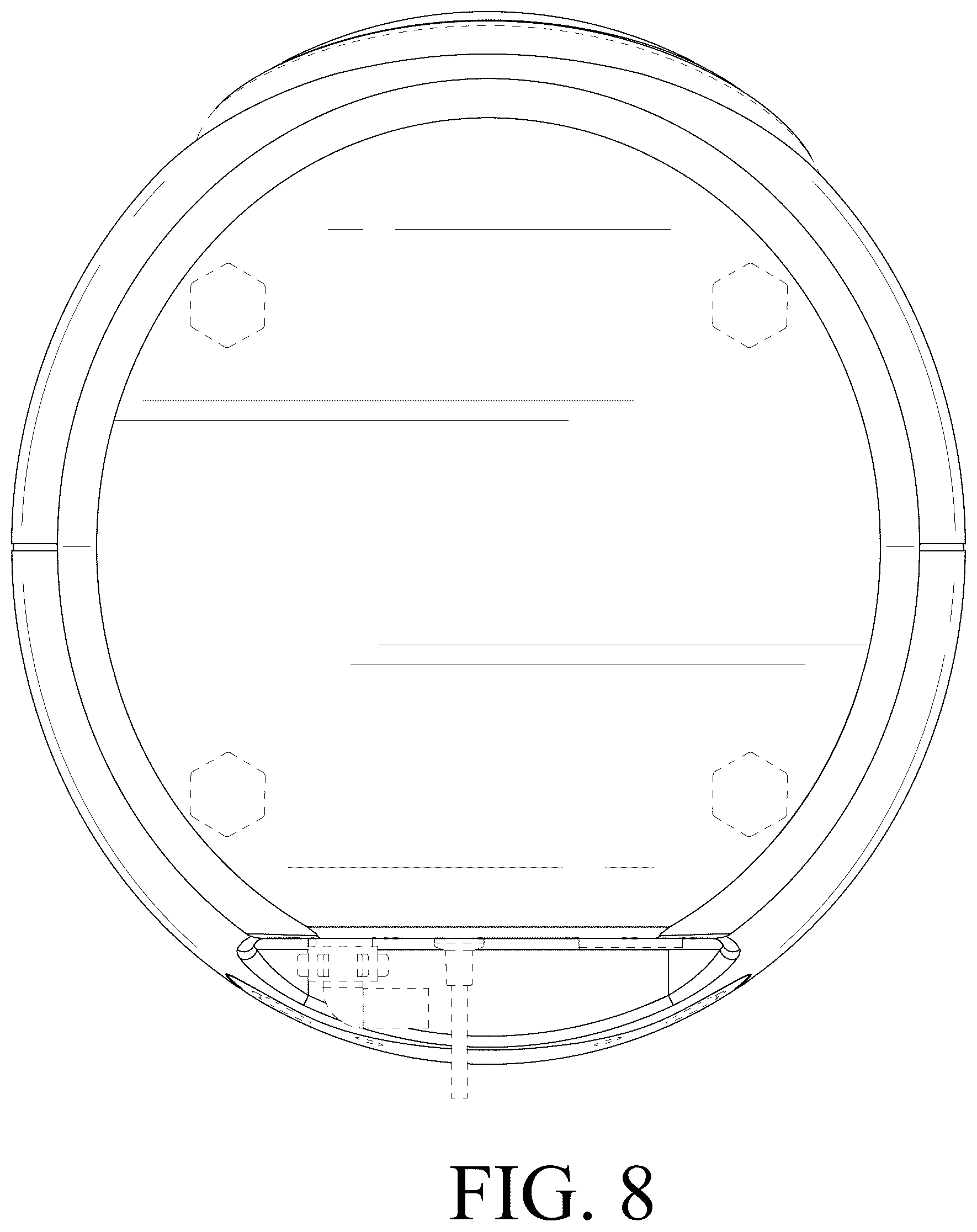 Patent USD1078198 Figure 8 – Washing machine with cloth dryer