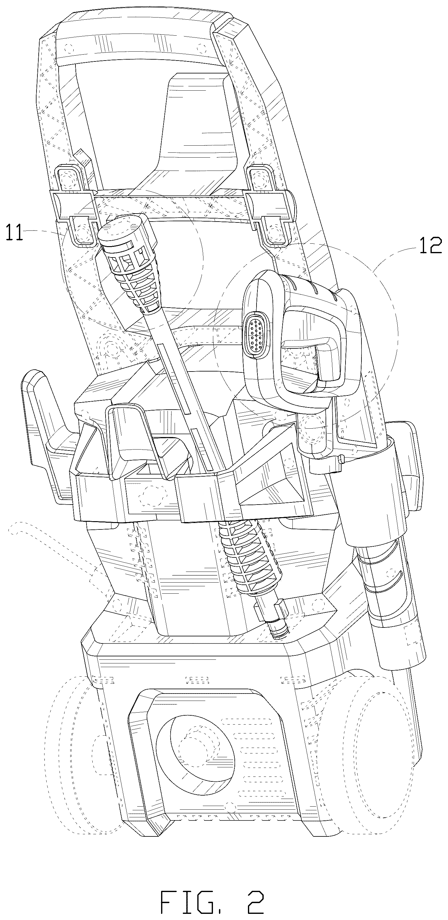 Patent USD1078199 Figure 2 – Electric pressure washer