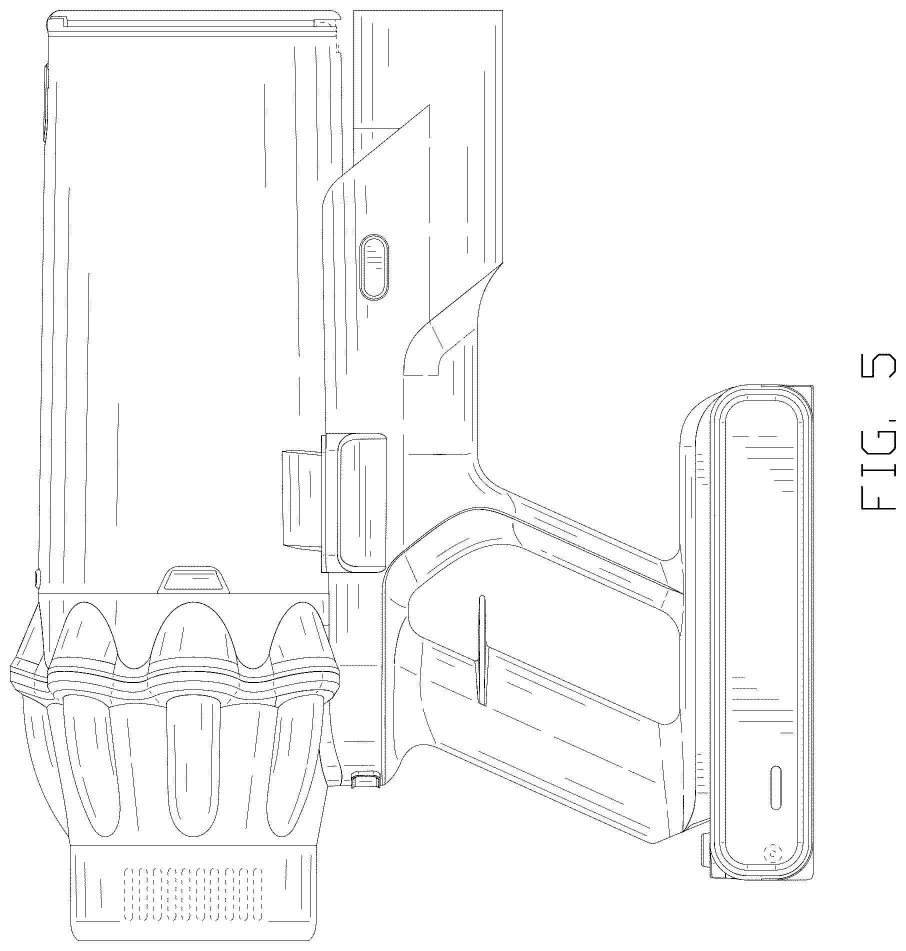 Patent USD1078200 Figure 5 – Vacuum cleaner