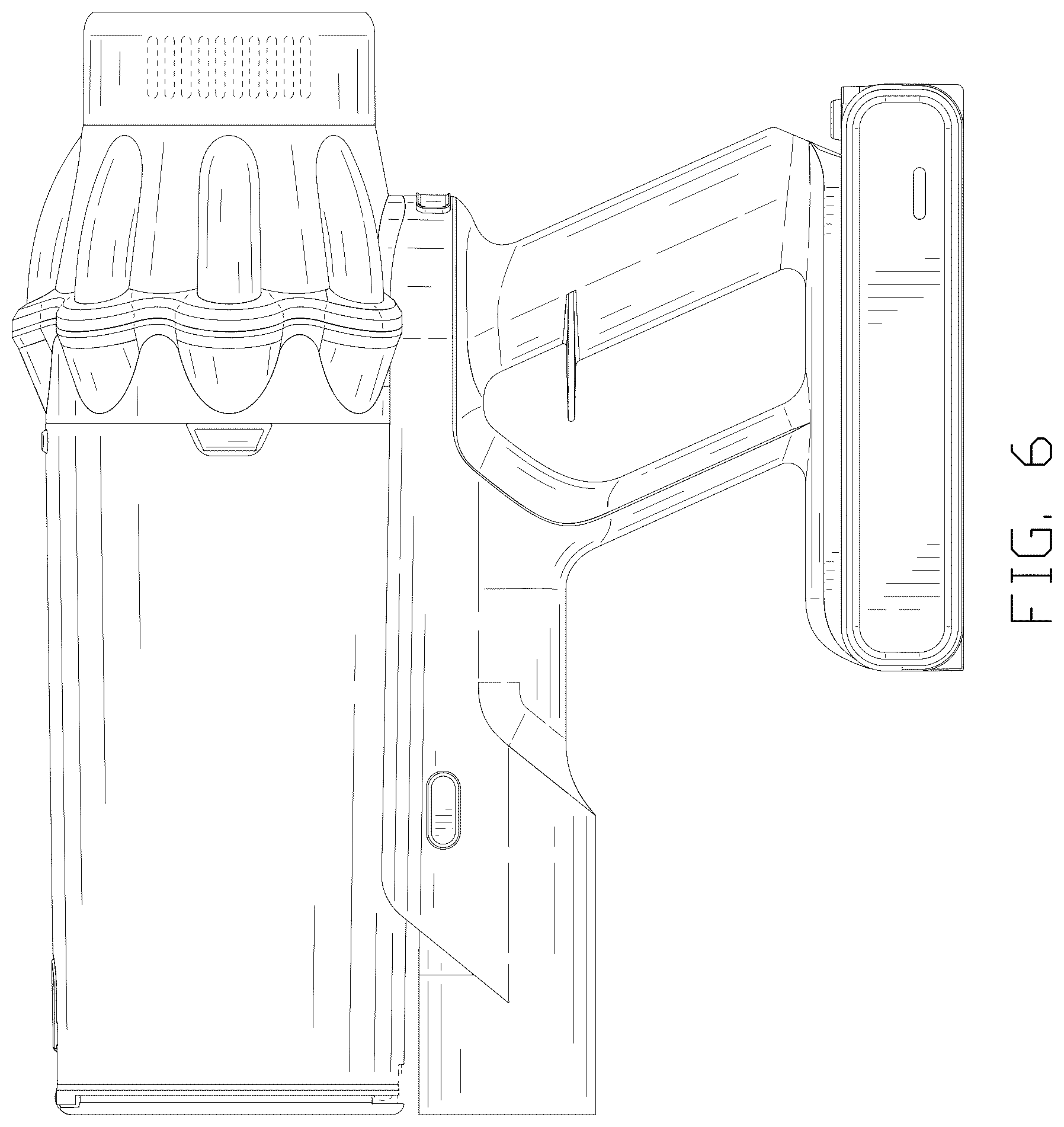Patent USD1078200 Figure 6 – Vacuum cleaner
