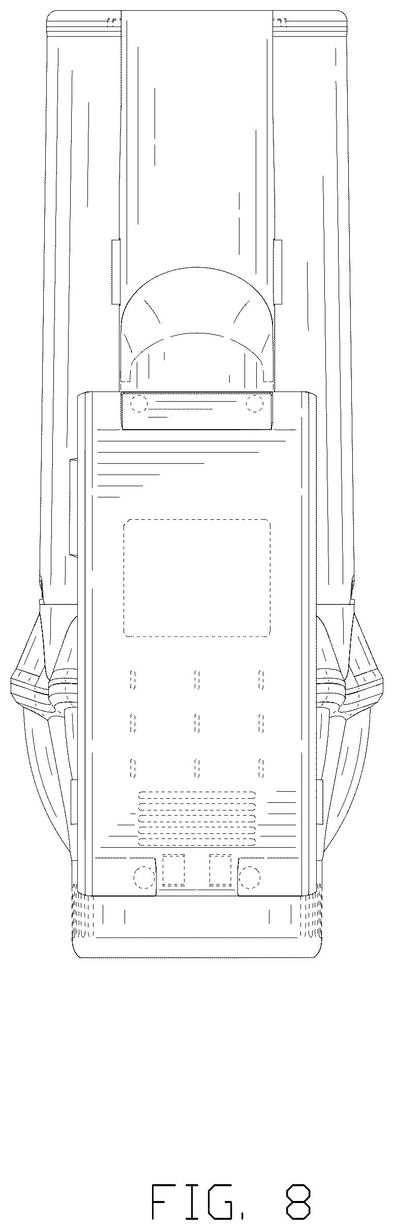 Patent USD1078200 Figure 8 – Vacuum cleaner