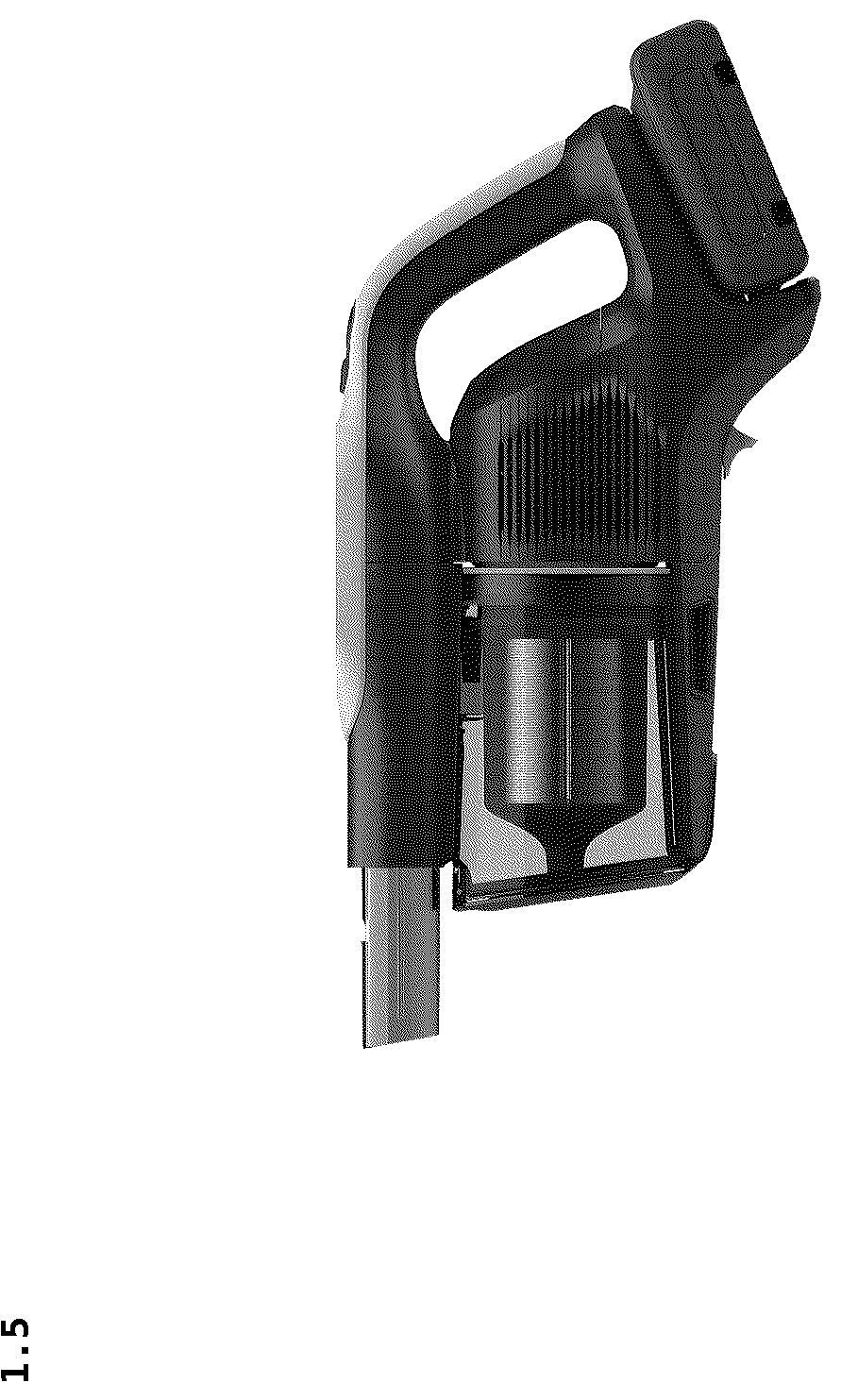 Patent USD1078201 Figure 5 – Handheld vacuum cleaner
