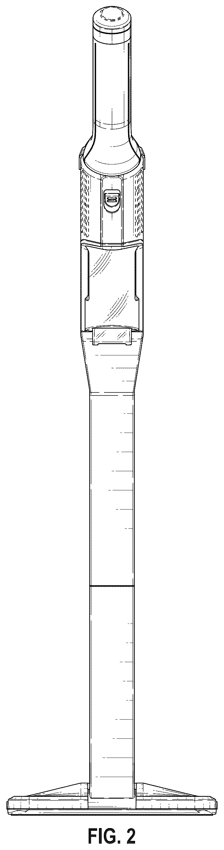 Patent USD1078202 Figure 2 – Wand vacuum assembly