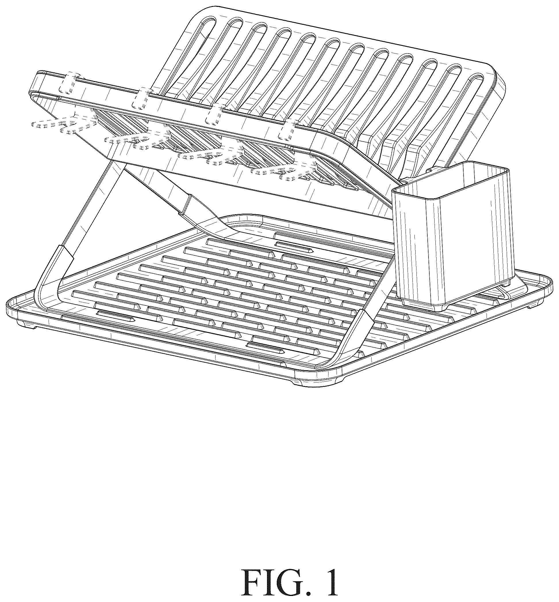 Patent USD1078203 Figure 1 – Dish rack