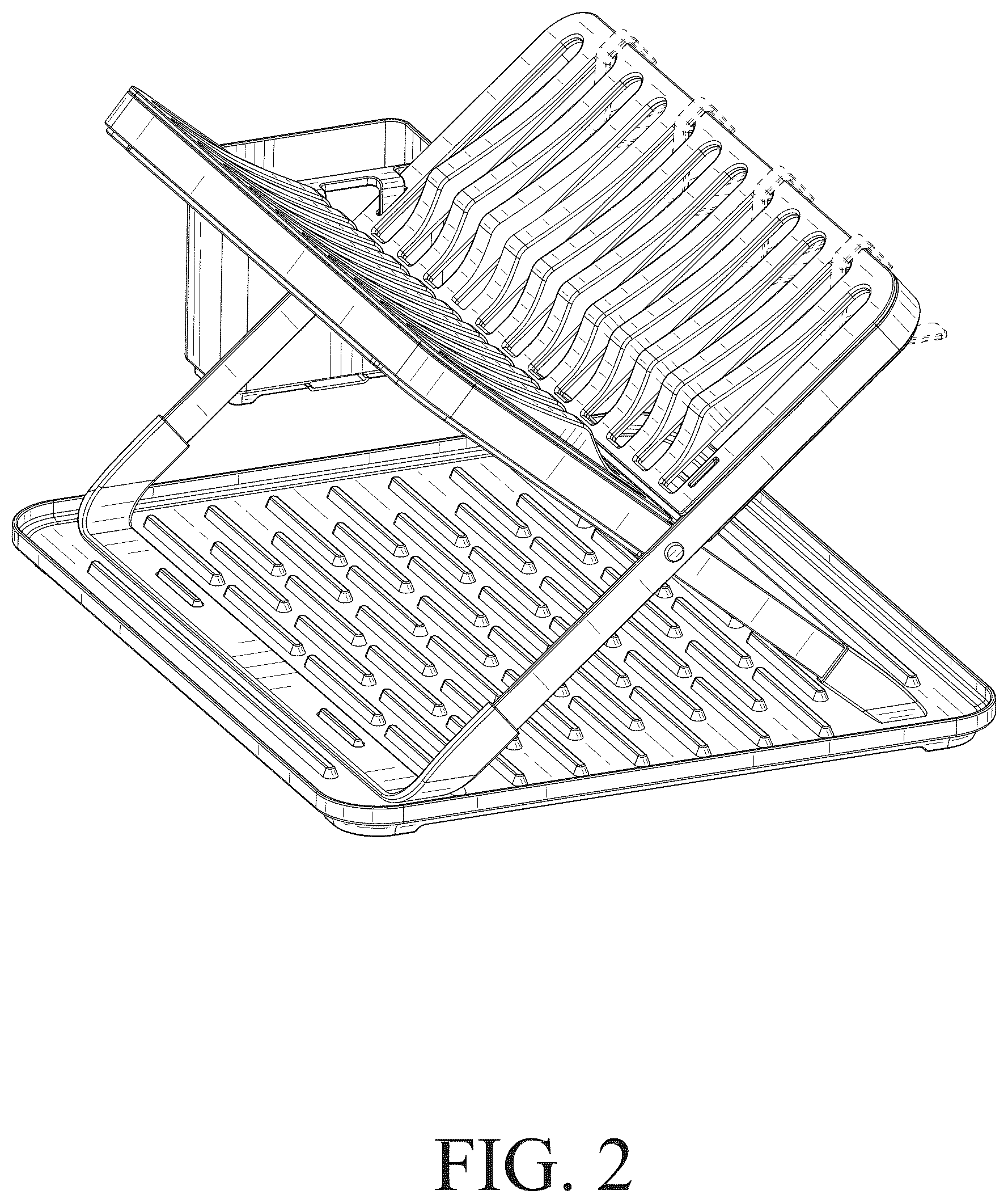 Patent USD1078203 Figure 2 – Dish rack