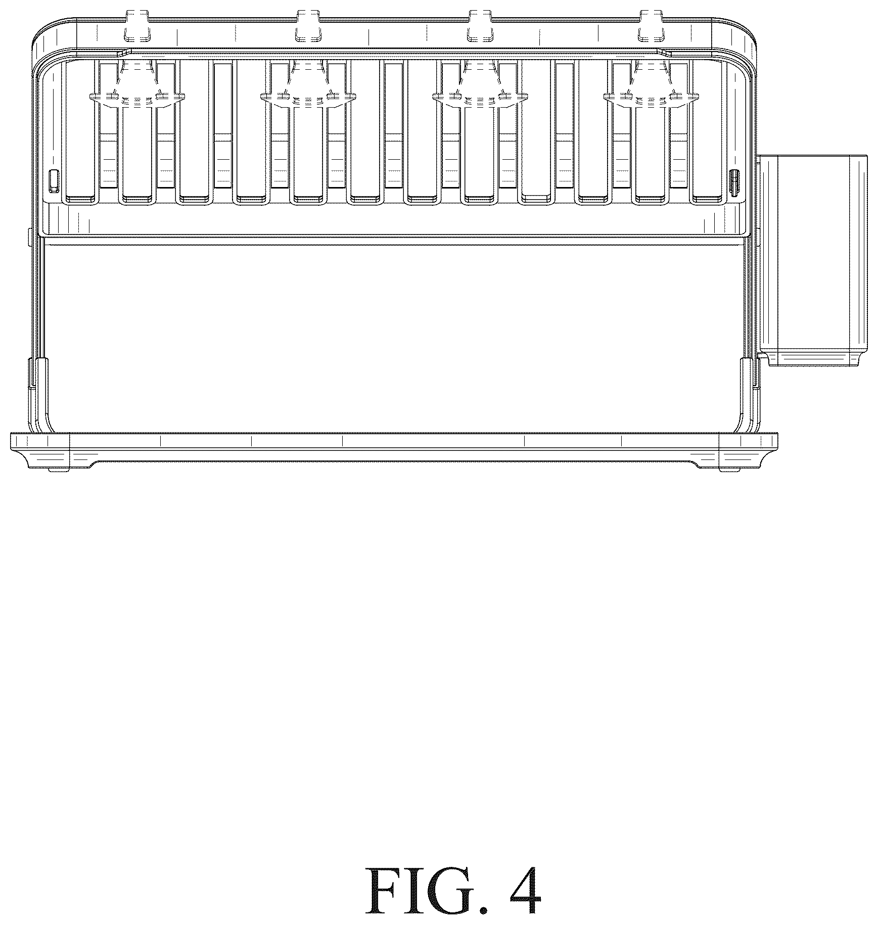 Patent USD1078203 Figure 4 – Dish rack