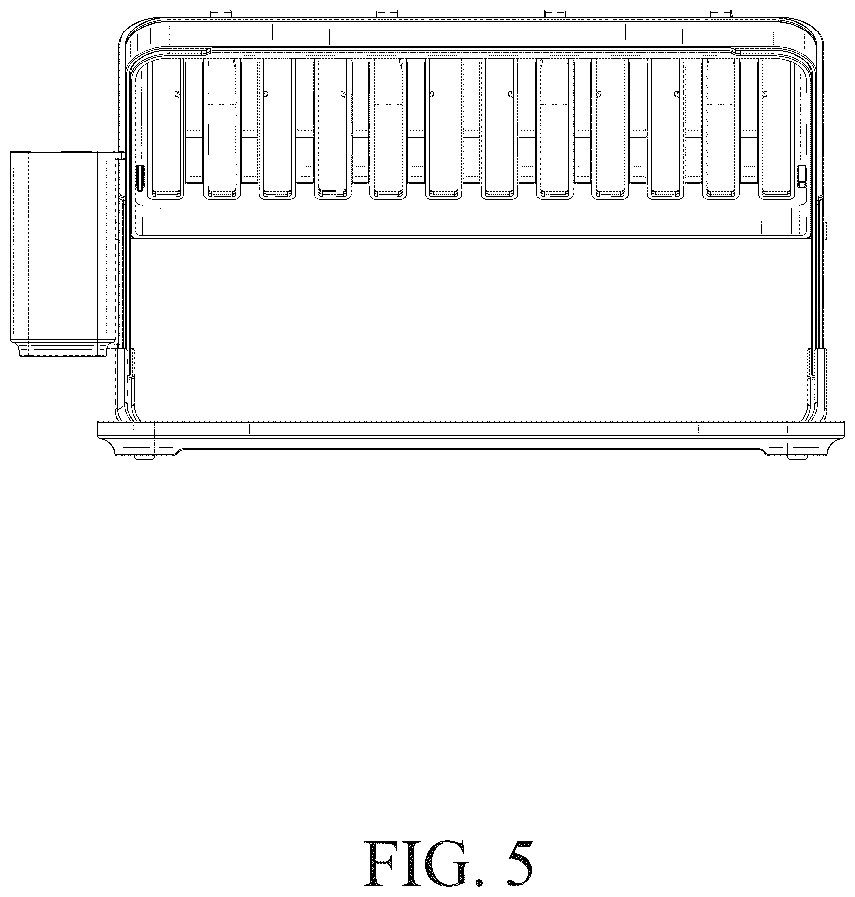 Patent USD1078203 Figure 5 – Dish rack