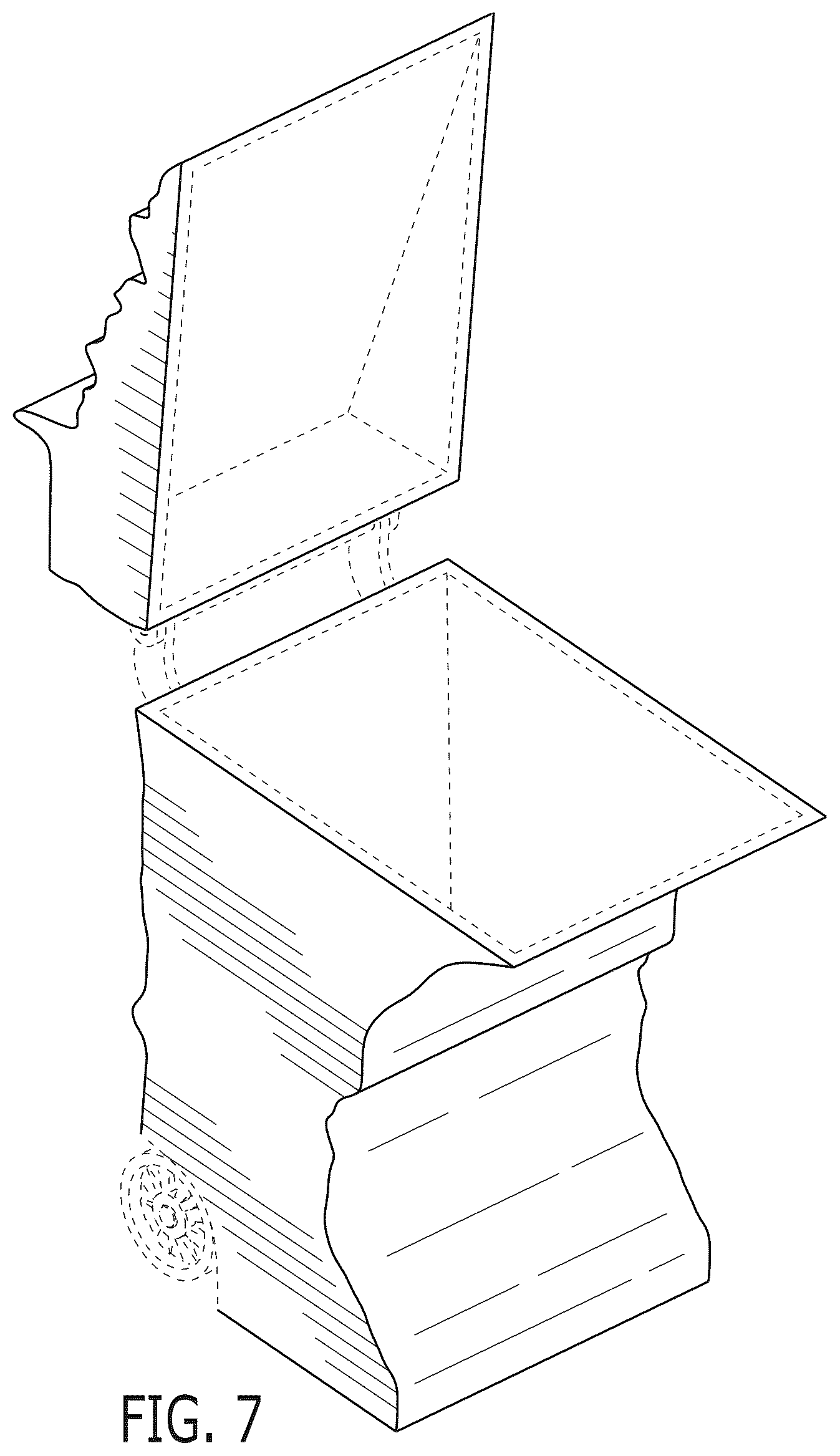 Patent USD1078204 Figure 4 – Garbage can