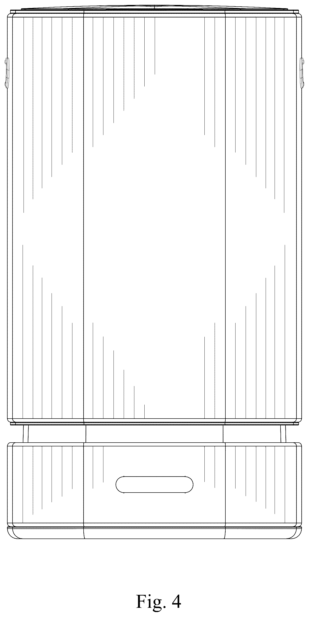 Patent USD1078205 Figure 4 – Waste receptacle