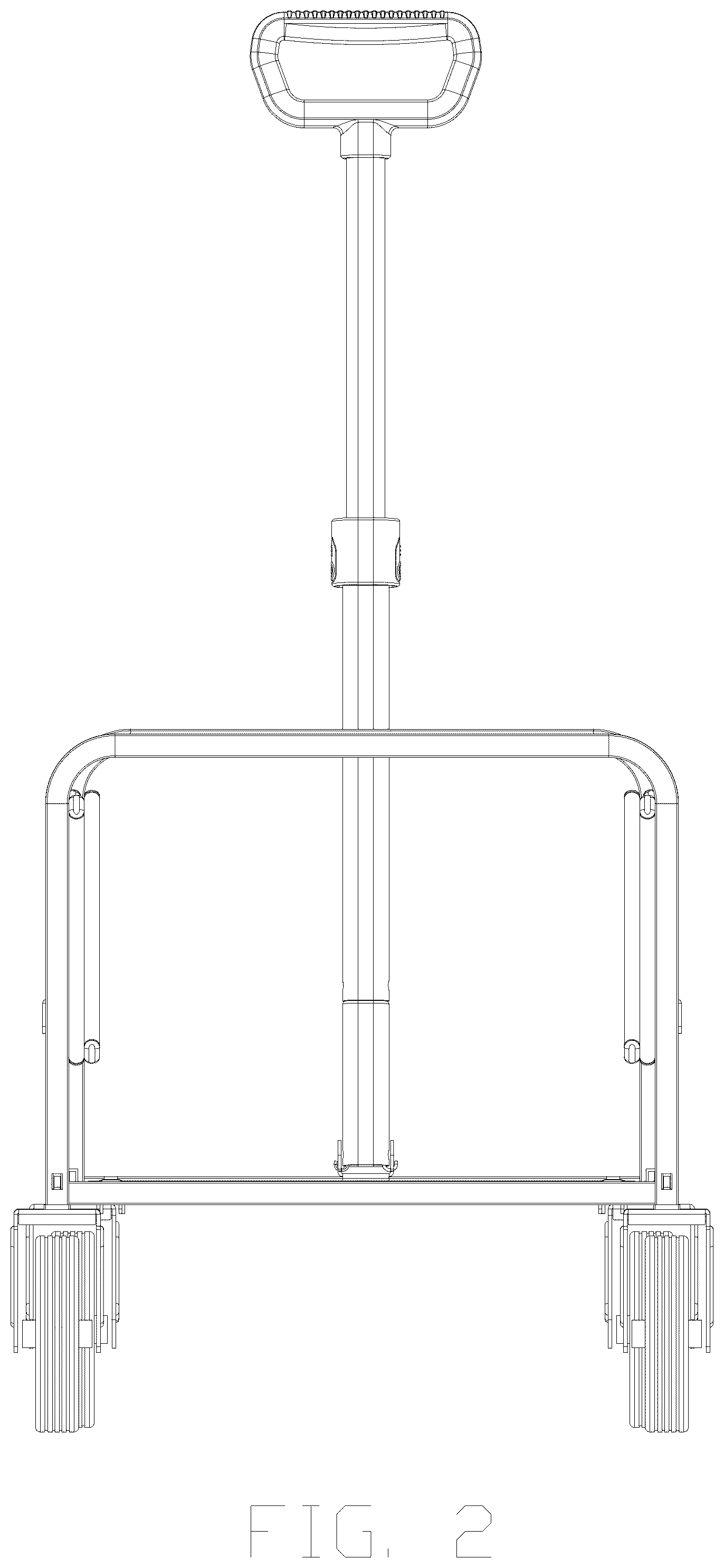 Patent USD1078208 Figure 2 – Frame for a cart