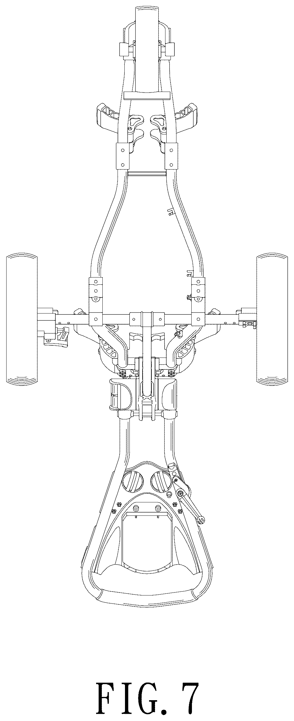 Patent USD1078209 Figure 7 – Golf bag cart