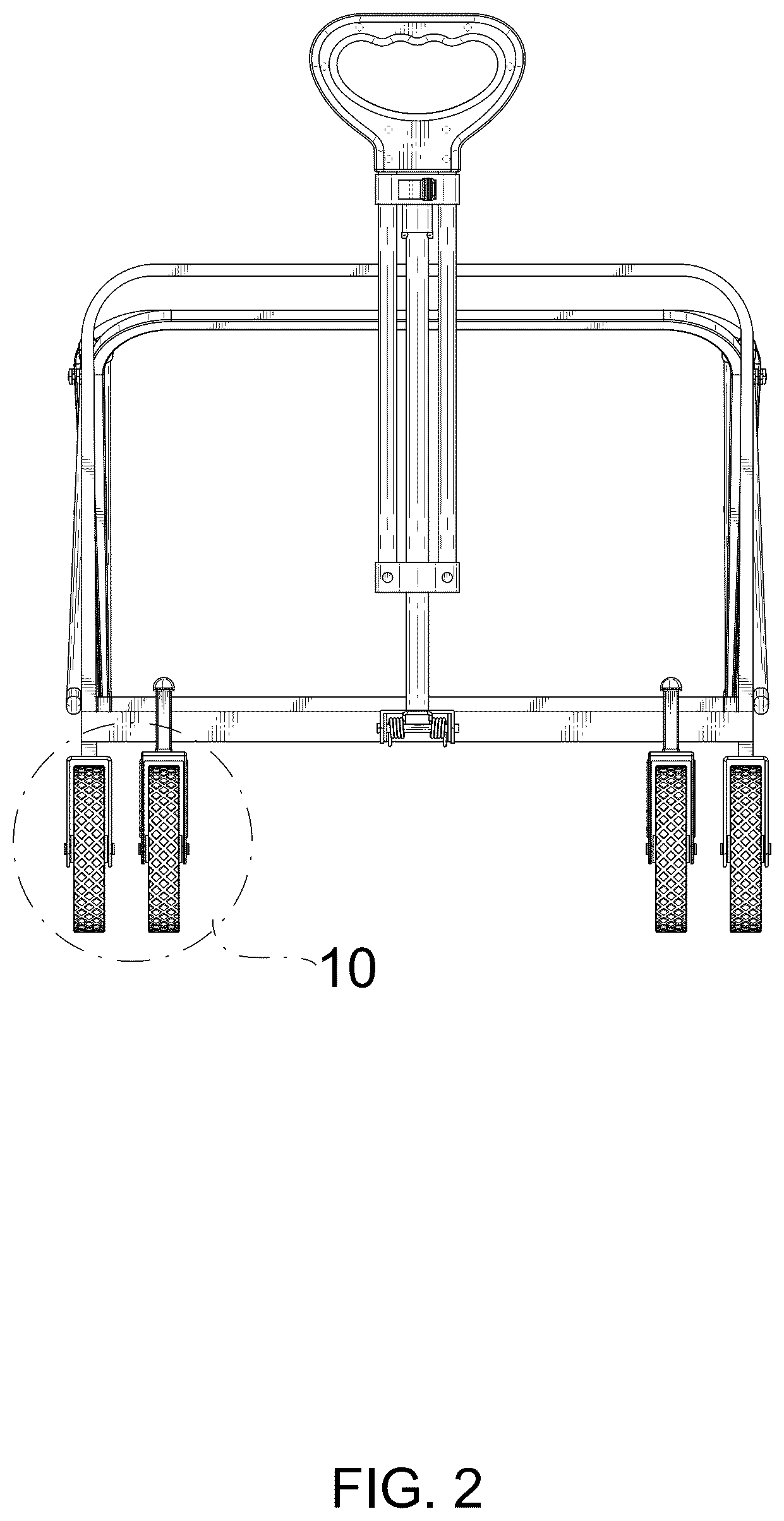 Patent USD1078210 Figure 2 – Cart