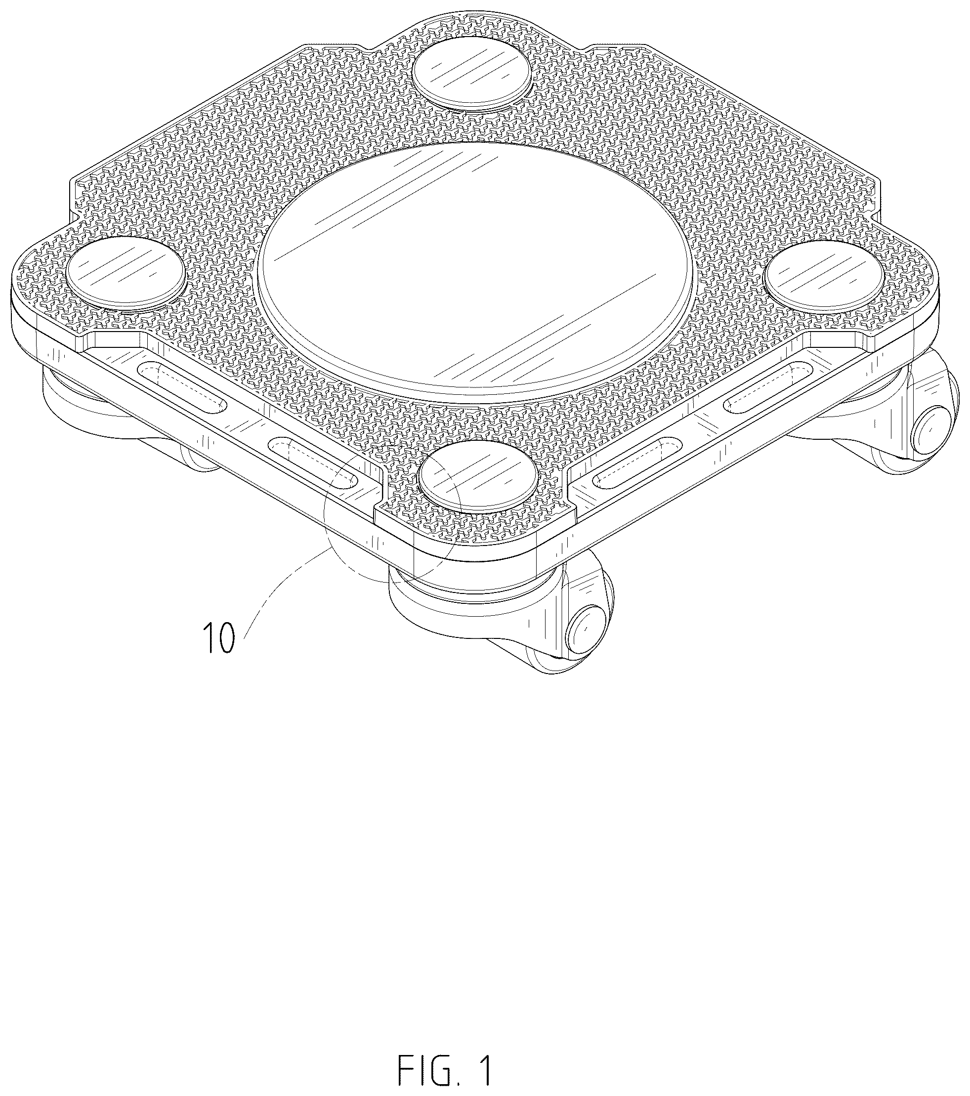 Patent USD1078211 Figure 1 – Furniture-carrying device