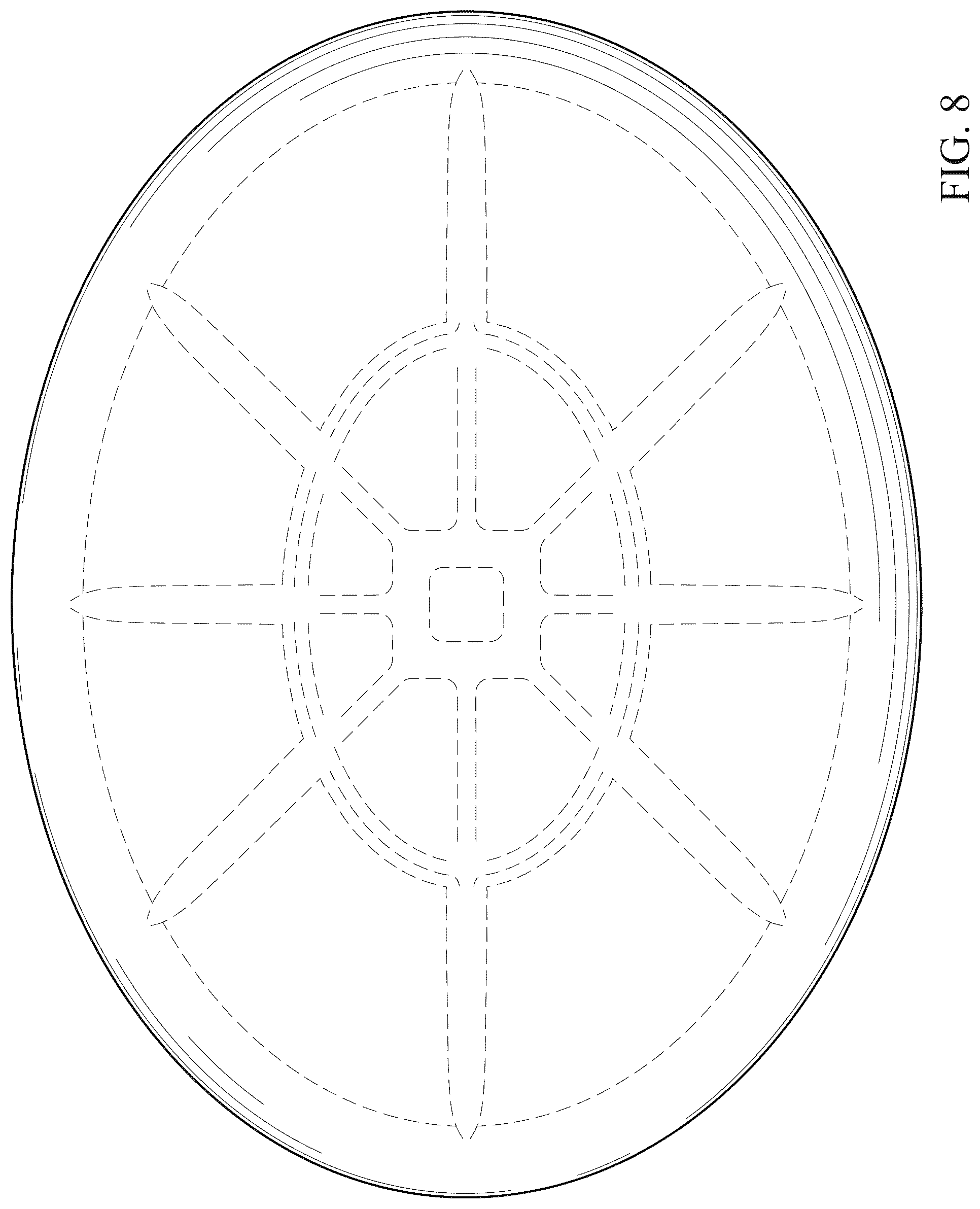 Patent USD1078212 Figure 6 – Watercraft lift support foot