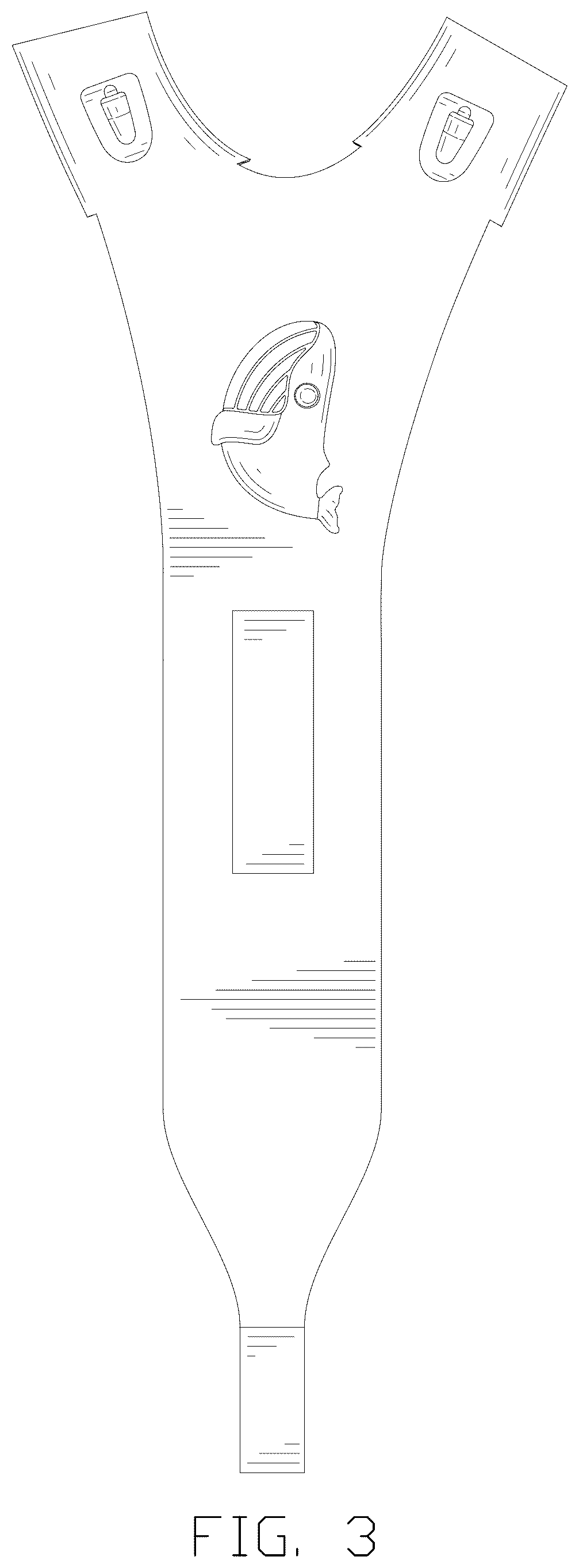 Patent USD1078216 Figure 3 – Fishing glove