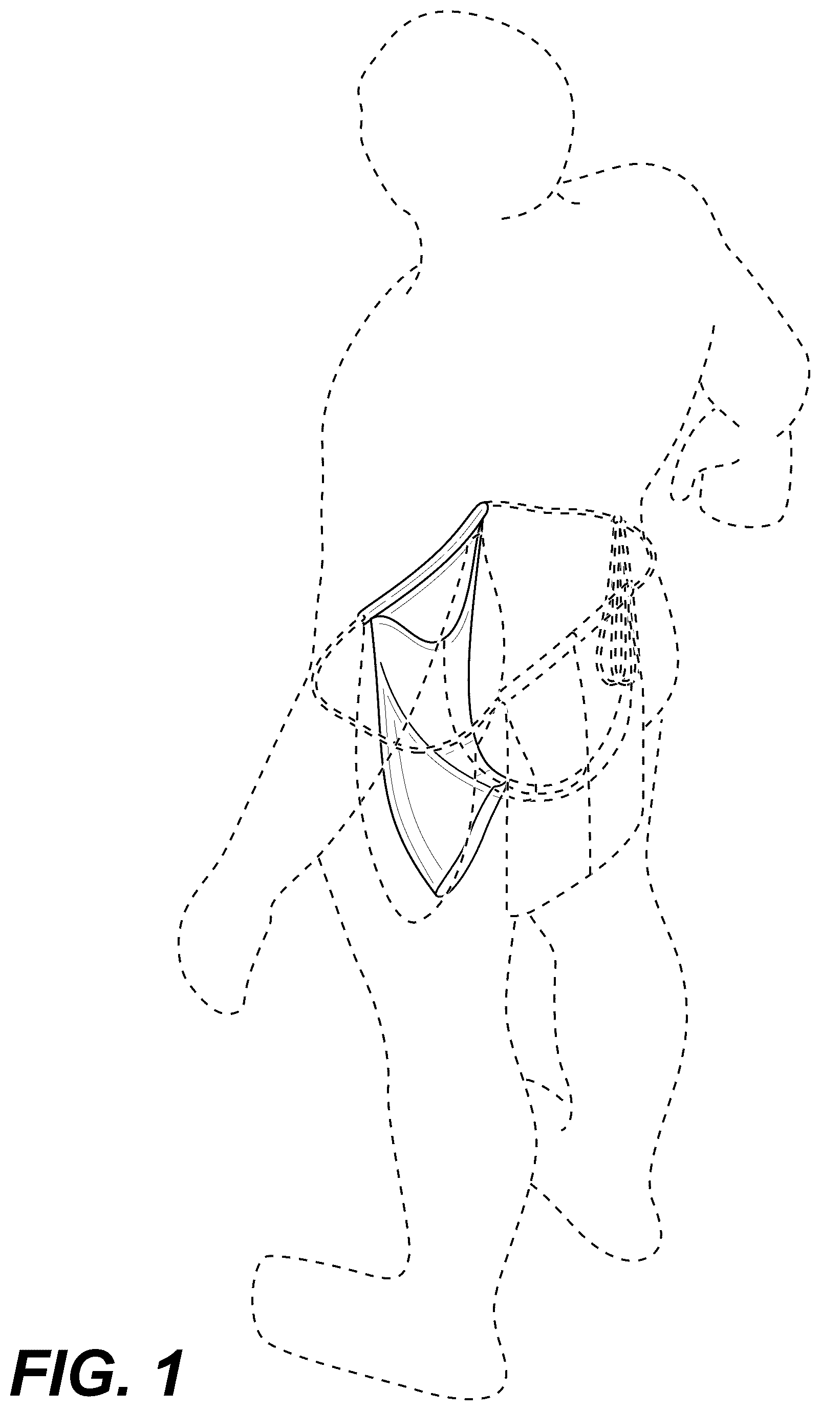 Patent USD1078218 Figure 1 – Lower body garment