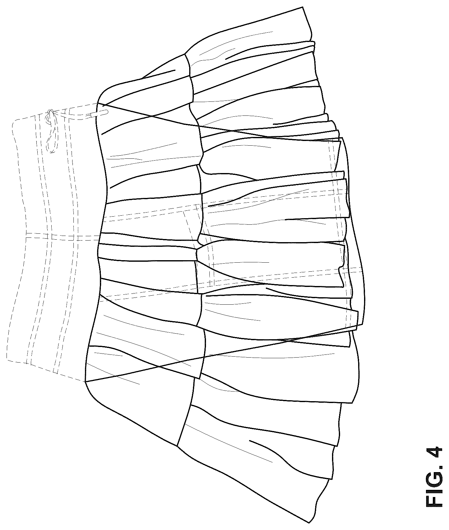Patent USD1078225 Figure 4 – Skort