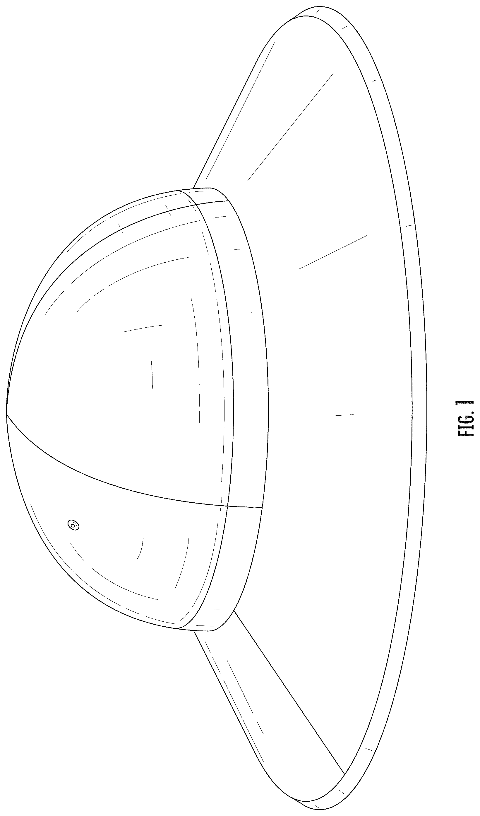 Patent USD1078226 Figure 1 – Gardening hat with opening